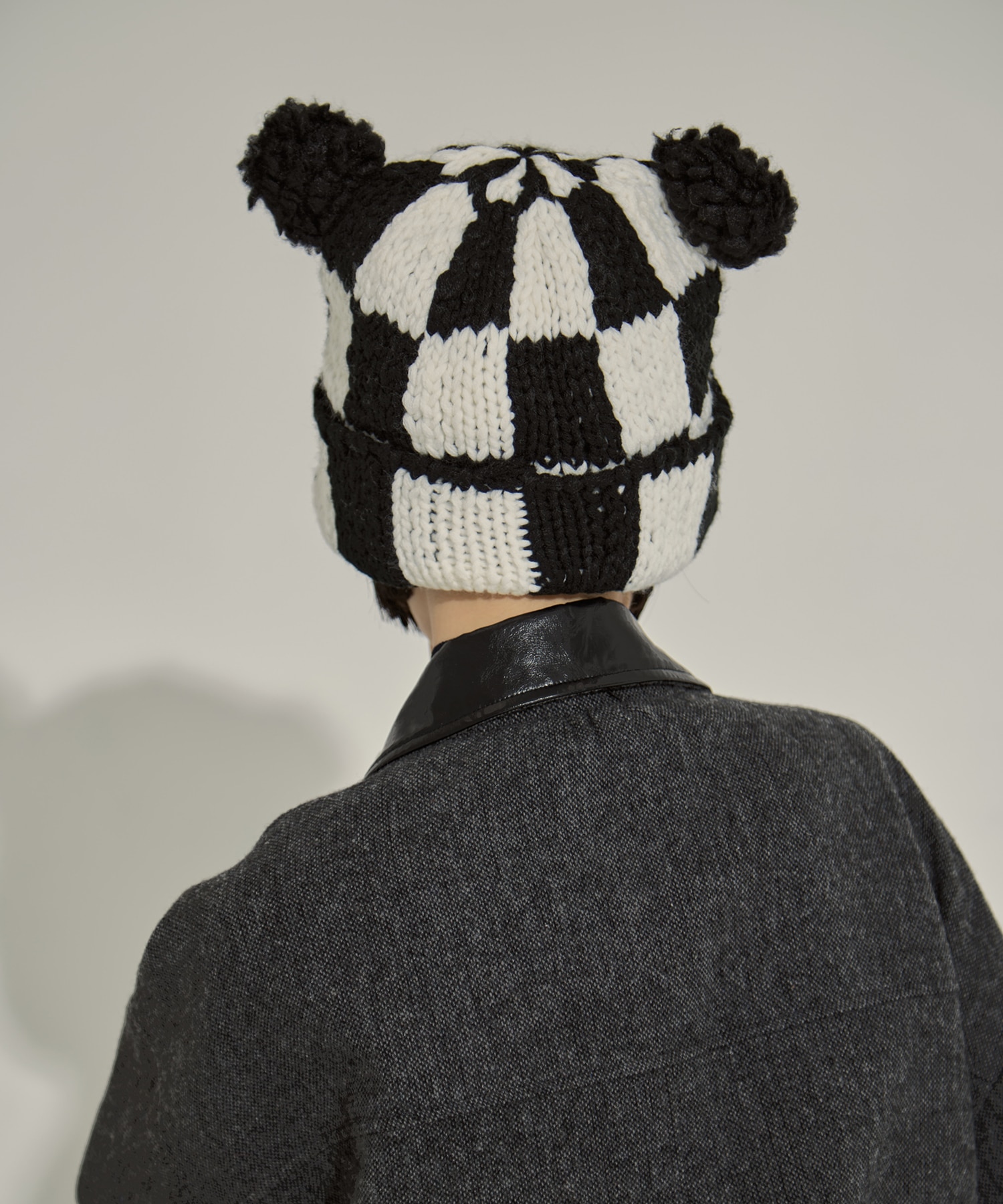 Checkered Flag Bear Beanie BASICKS