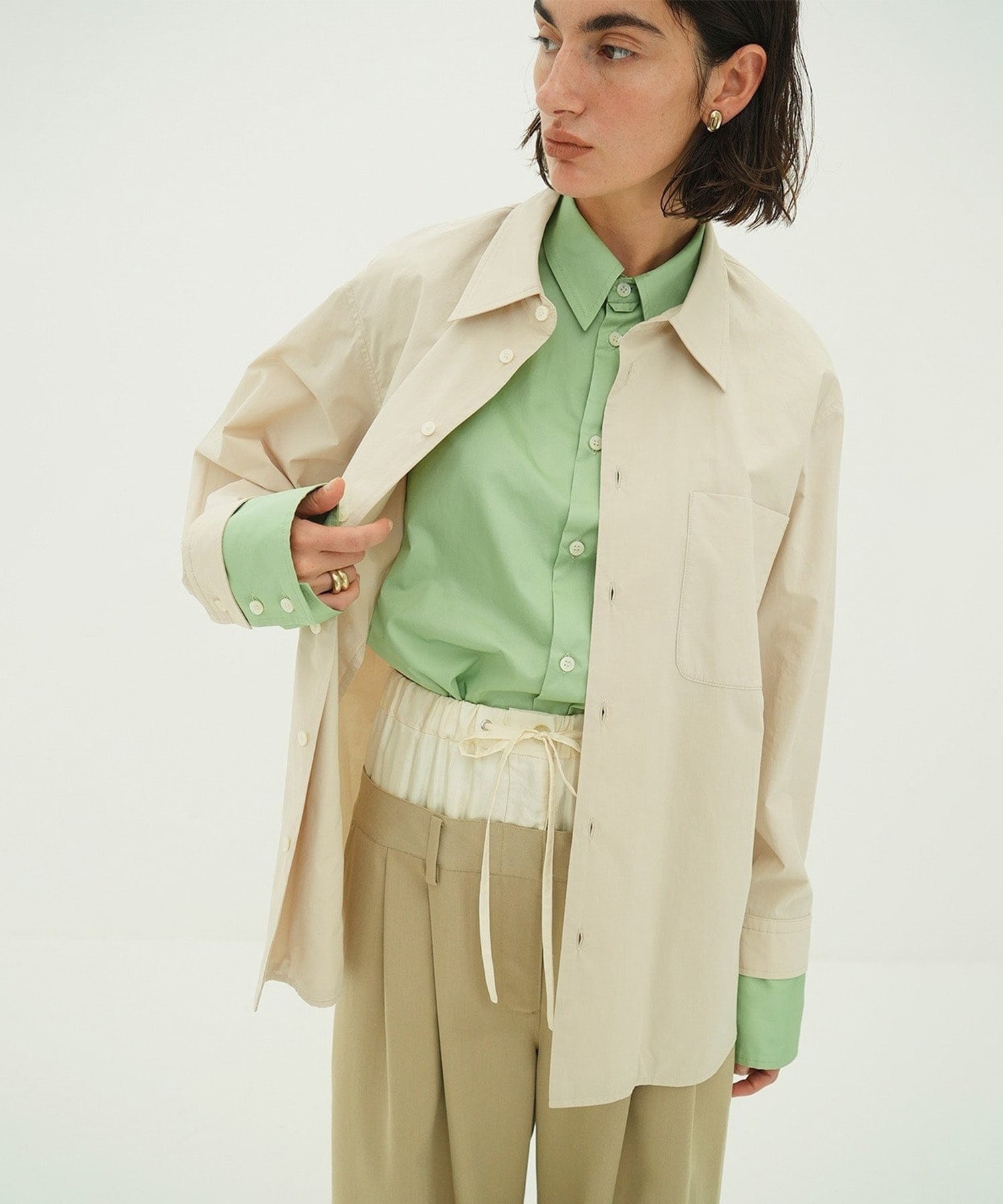 TWO TONE LAYERED SHIRTS CLANE