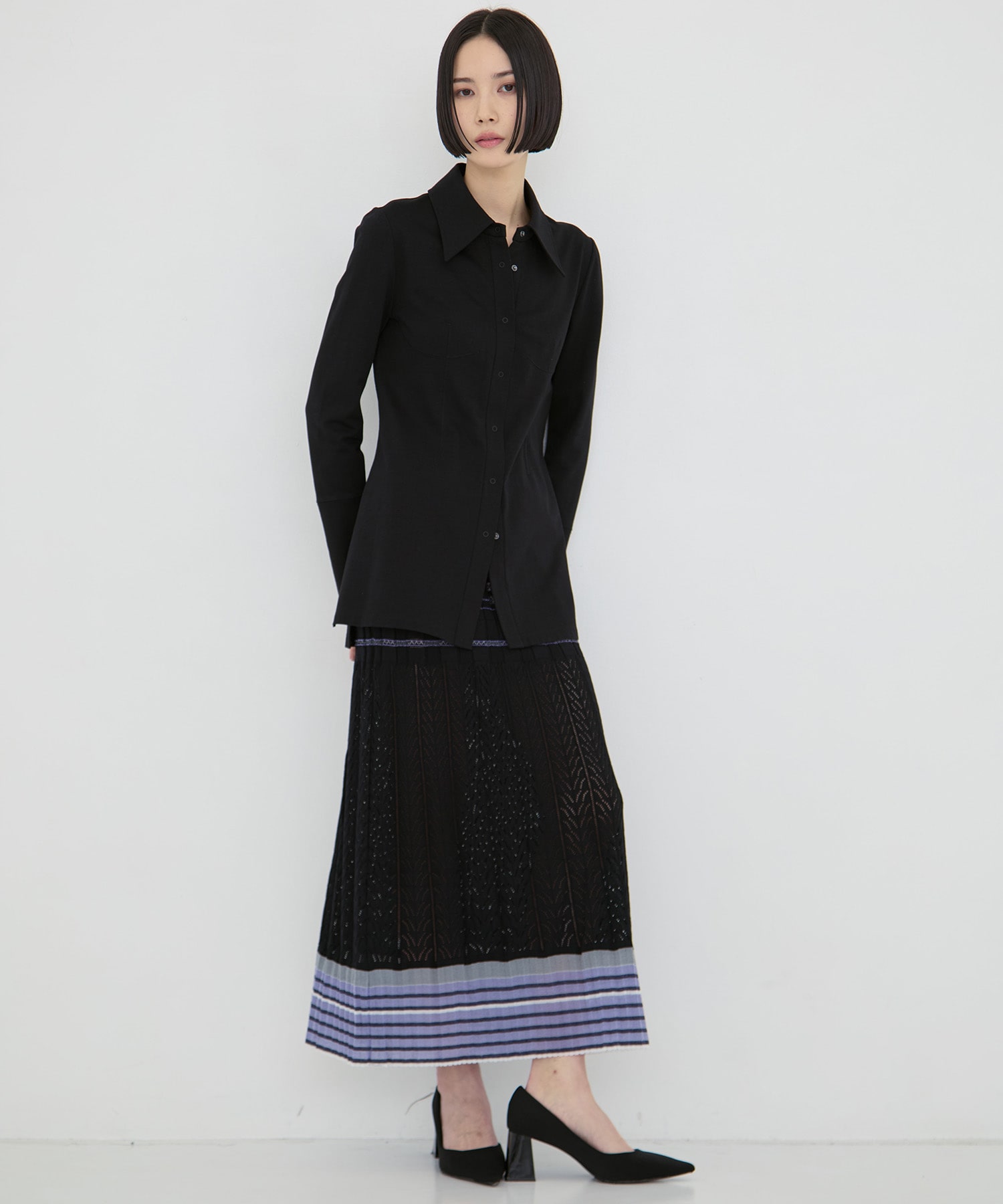 Cotton Jersey Shirt Mame Kurogouchi