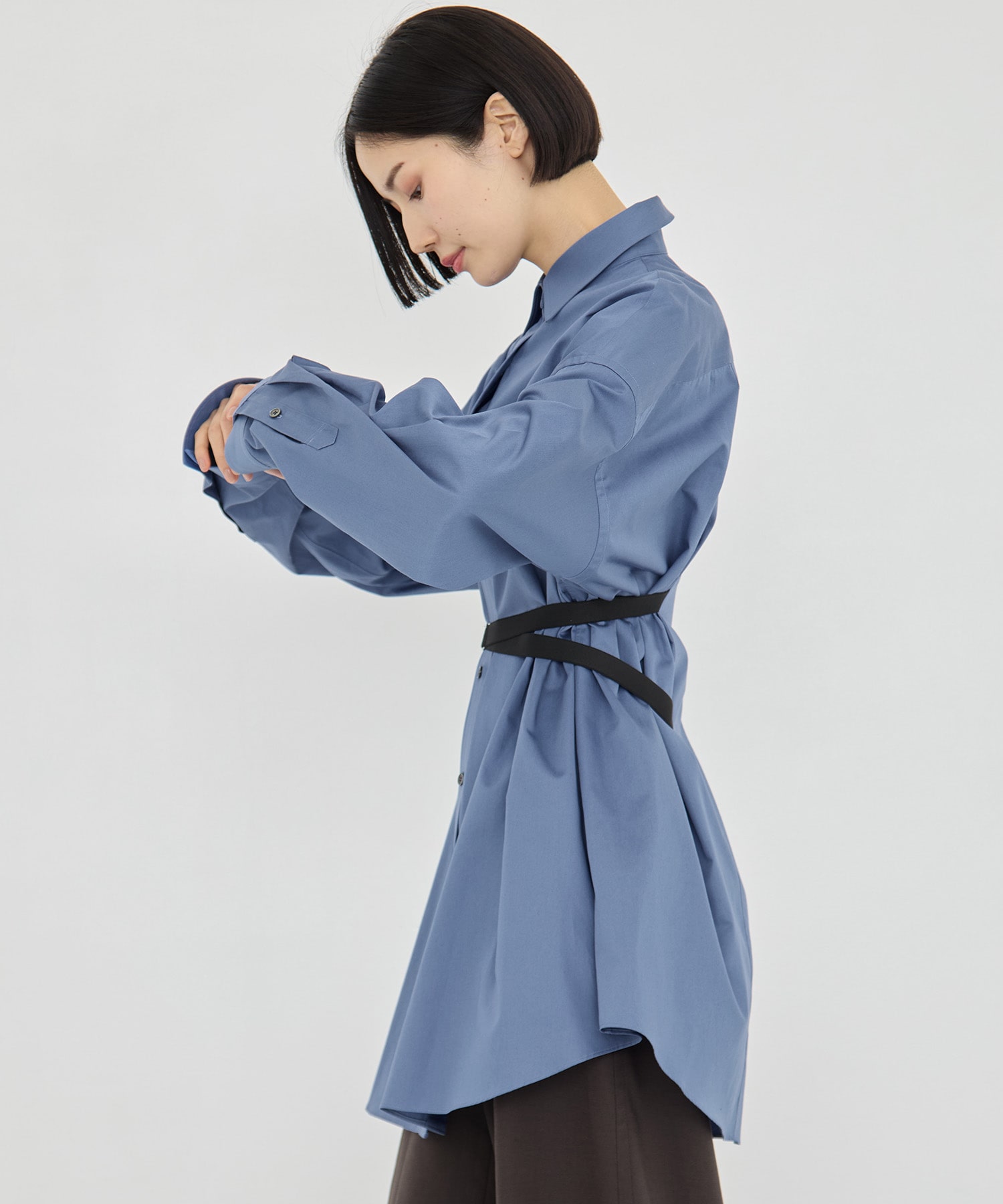 COTTON SATIN OVERSIZED SHIRT JOHN LAWRENCE SULLIVAN