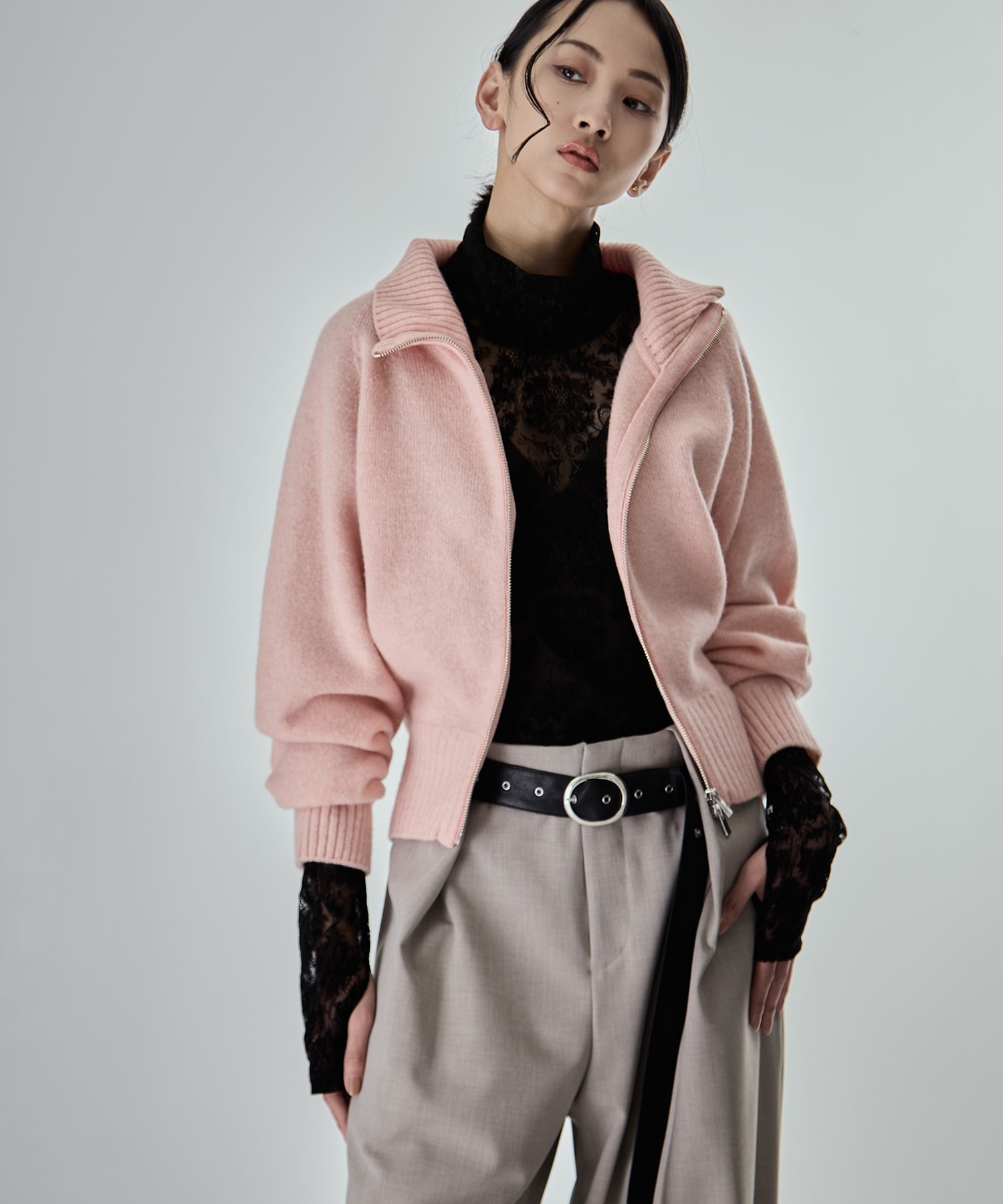 Stretch Flocky Lace Top STUDIOUS