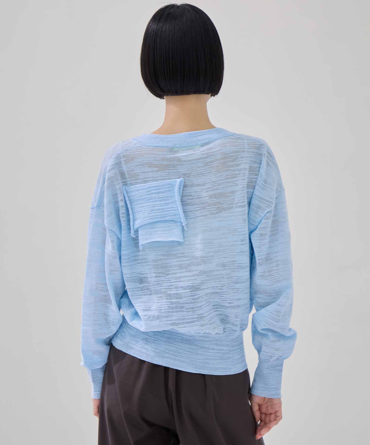 T*D* V-NECK SHEER KNIT kotohayokozawa