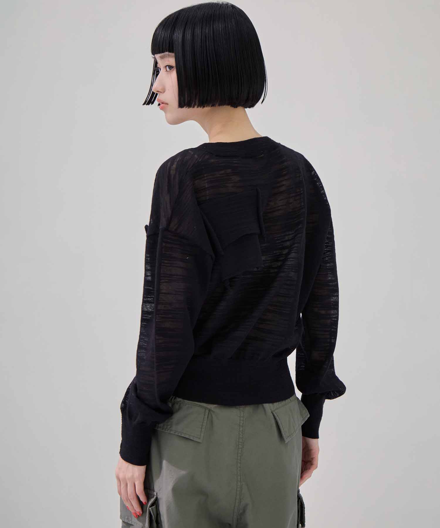 T*D* V-NECK SHEER KNIT kotohayokozawa