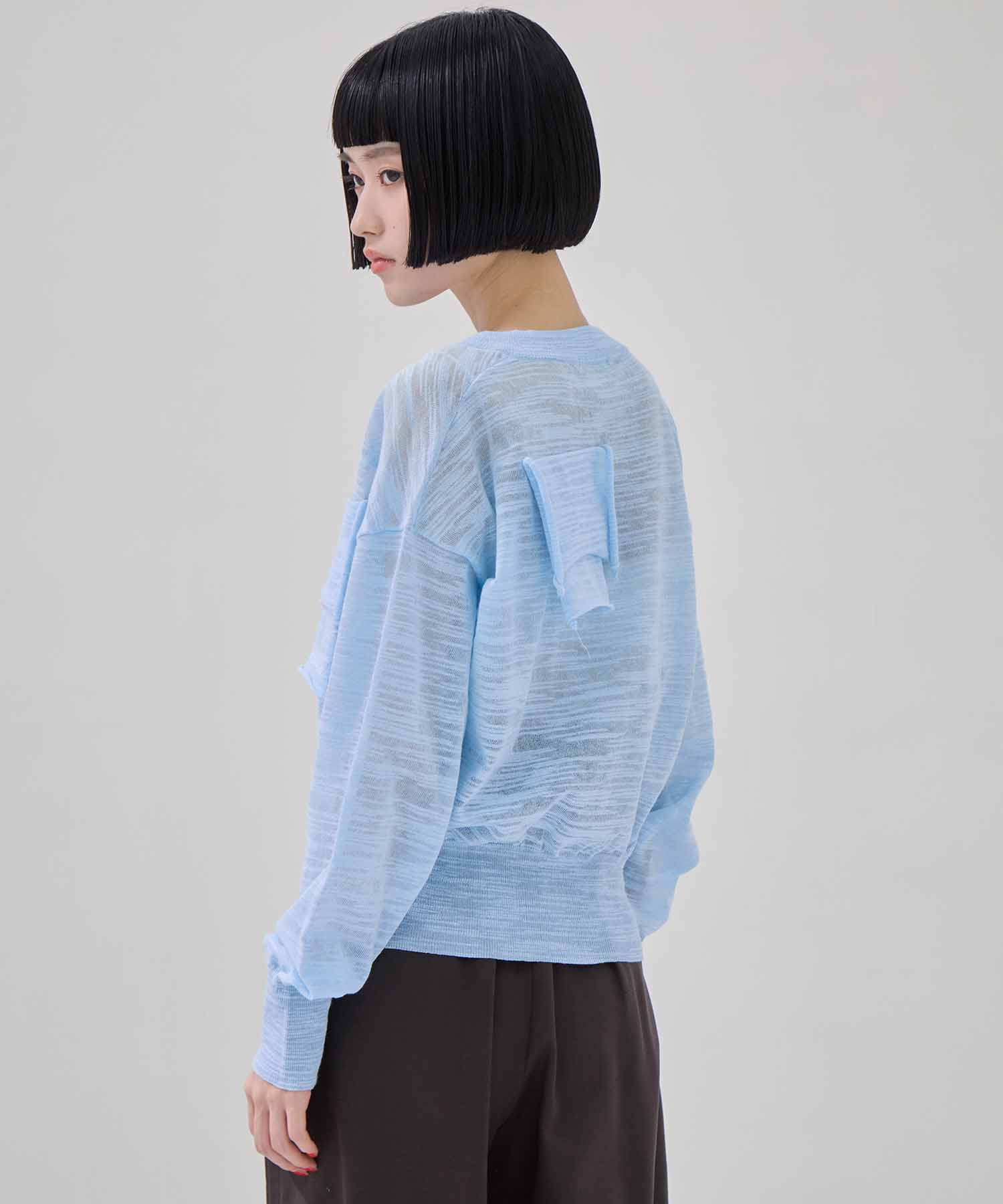 T*D* V-NECK SHEER KNIT kotohayokozawa