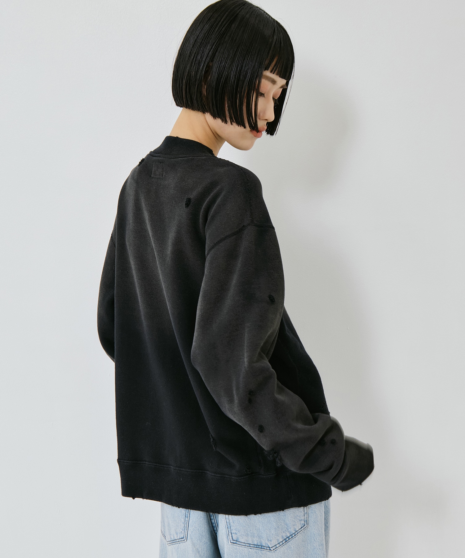 Deconstructed Zipped Sweat Needles