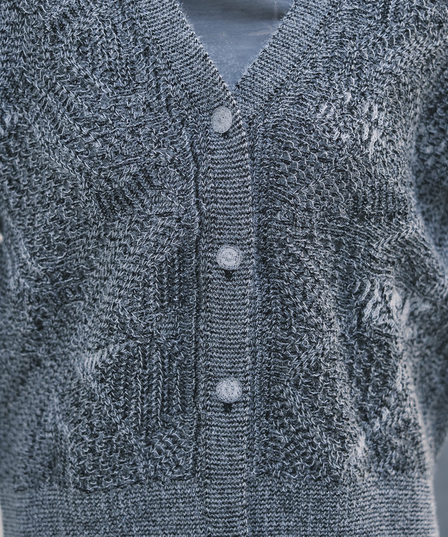 Shimmering Knit Cardigan Mame Kurogouchi