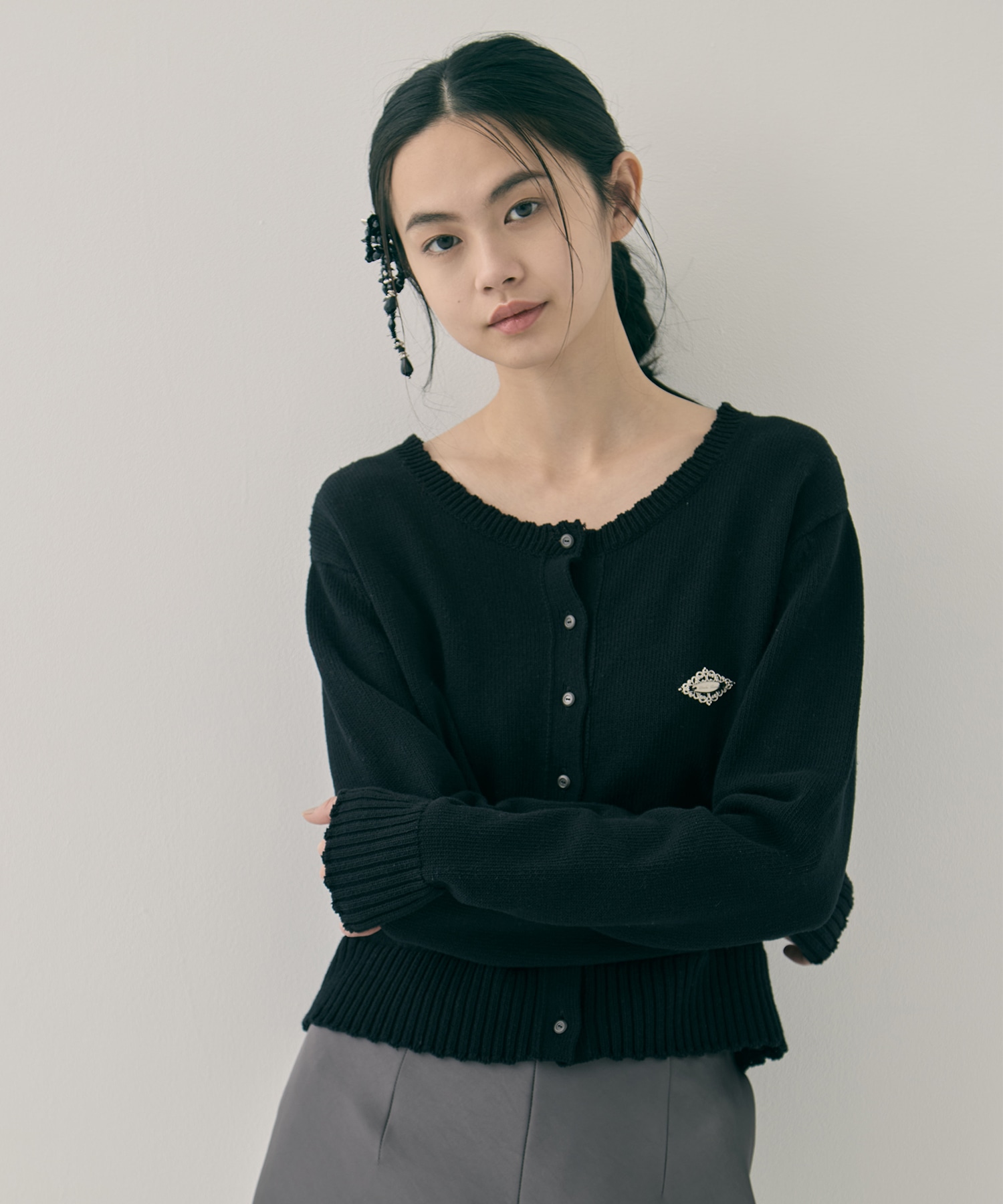 Cupid in HEAVEN crochet knit cardigan tanakadaisuke