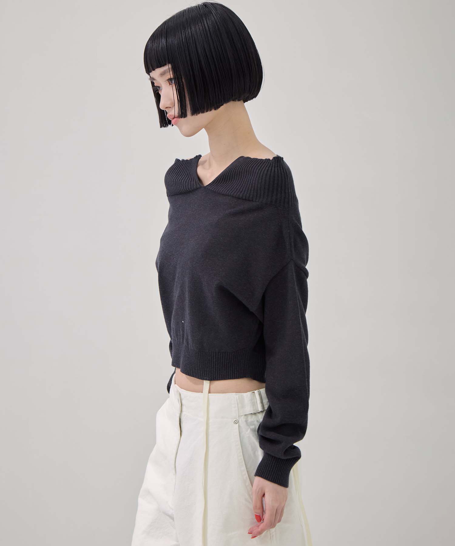 別注2WAY BORELO KNIT TOPS TAN