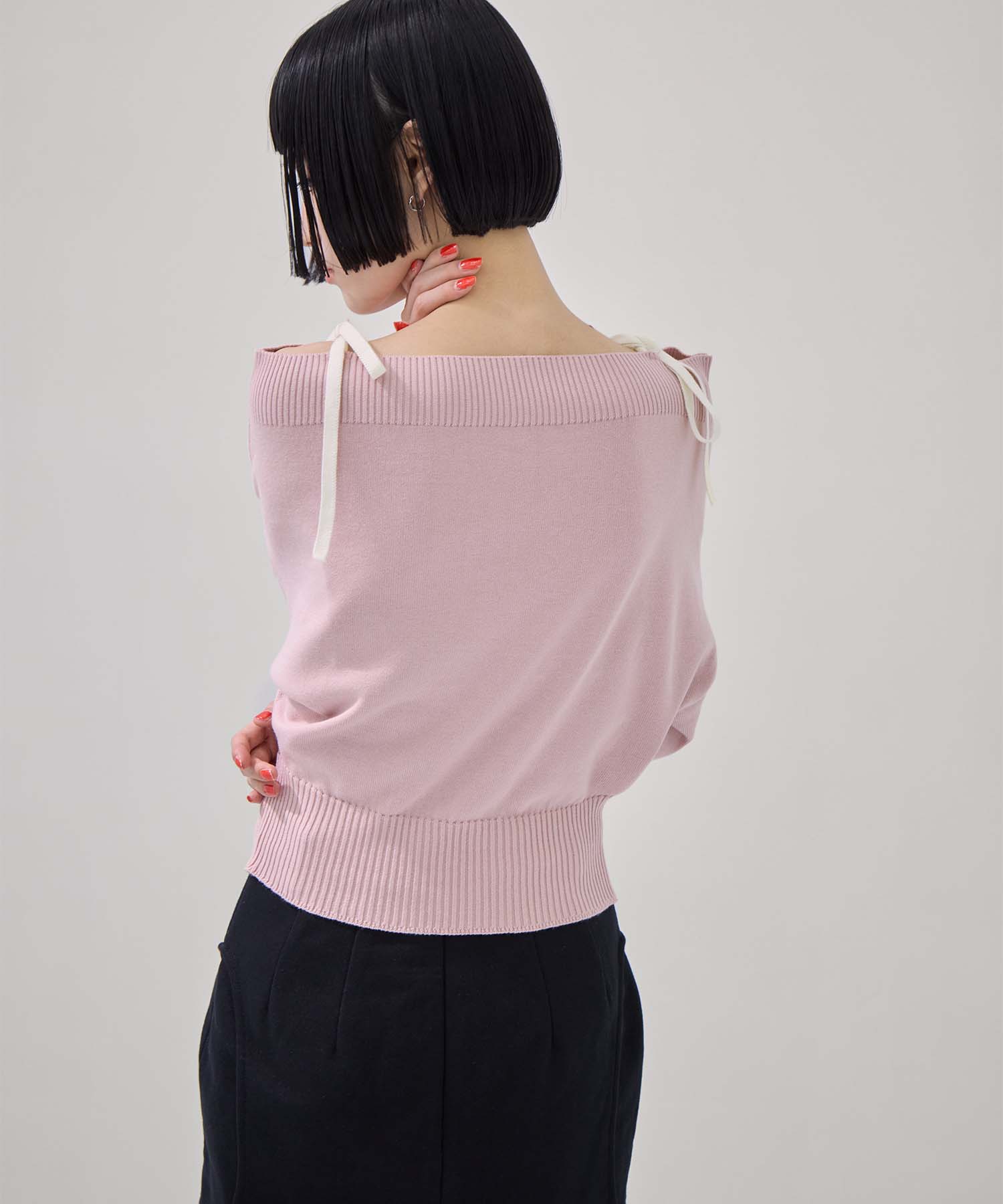 別注2WAY BORELO KNIT TOPS TAN