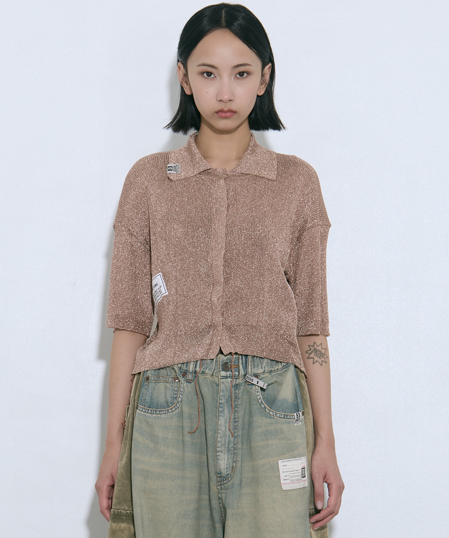 GLITTER KNIT INSIDE OUT CD Maison MIHARA YASUHIRO