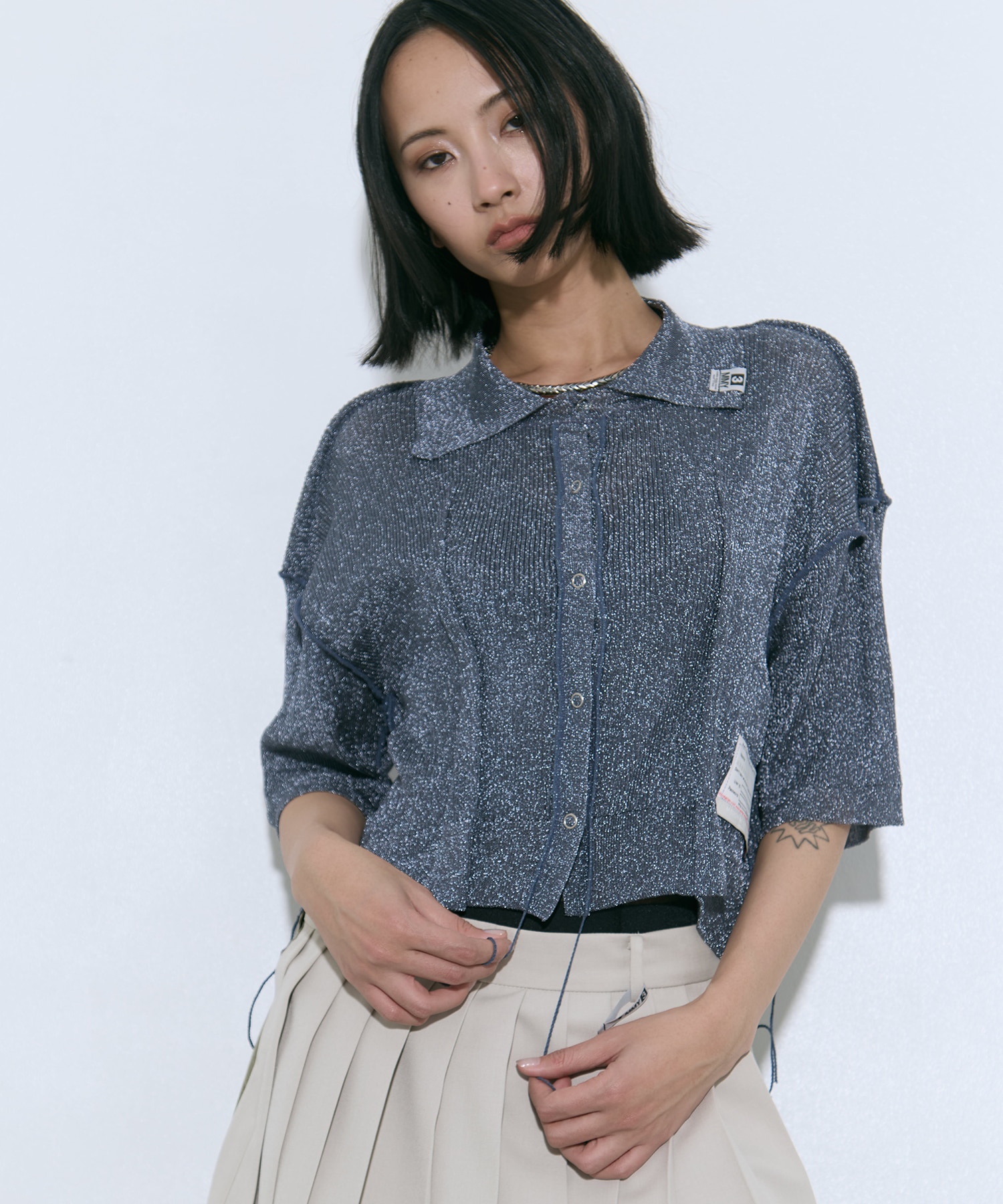 GLITTER KNIT INSIDE OUT CD Maison MIHARA YASUHIRO