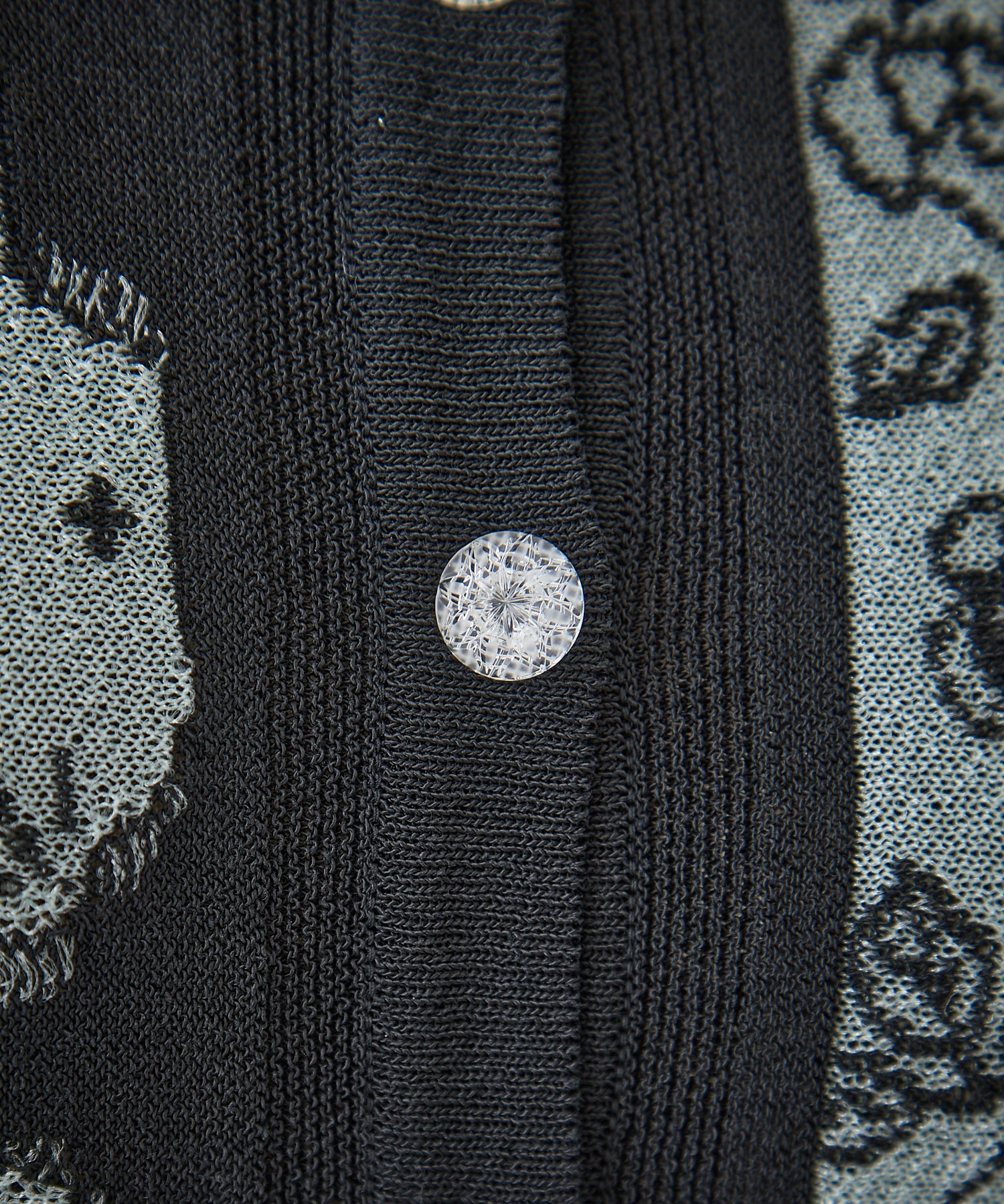 Multi-Pattern Knit Cardigan Mame Kurogouchi