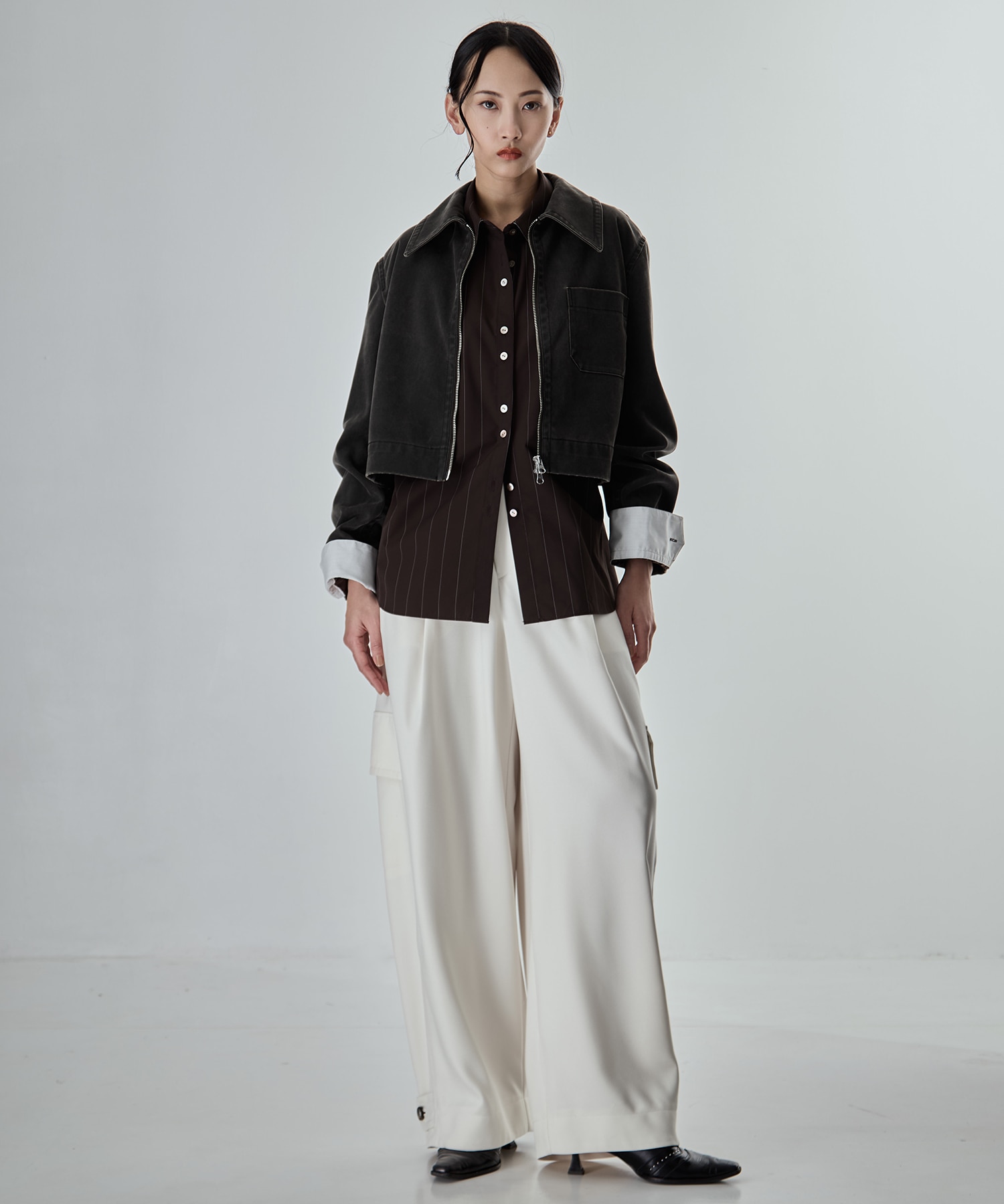 Barrel Leg Cargo Trousers STUDIOUS