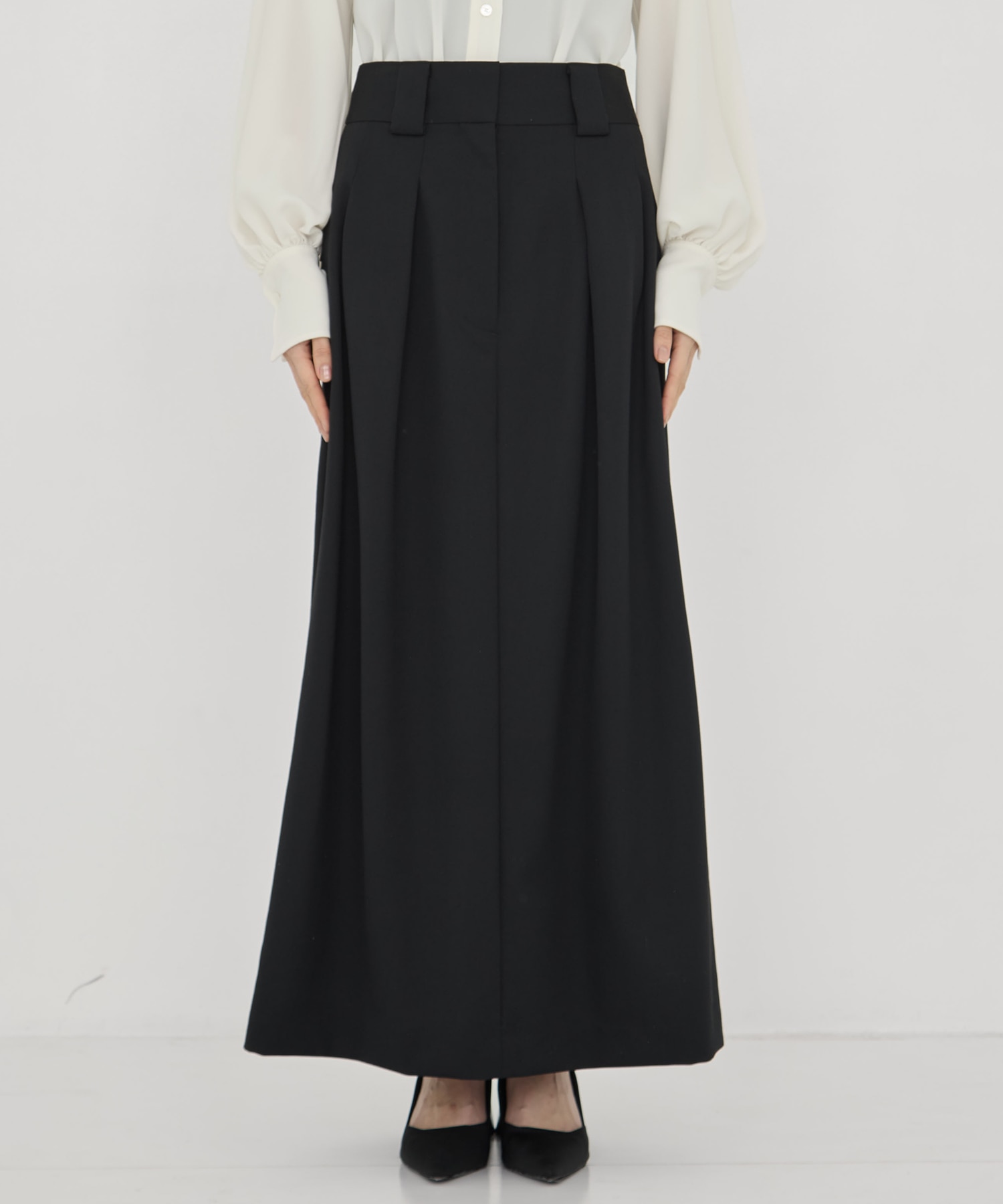 BLACK FORMAL HIGH WAIST SKIRT CINOH