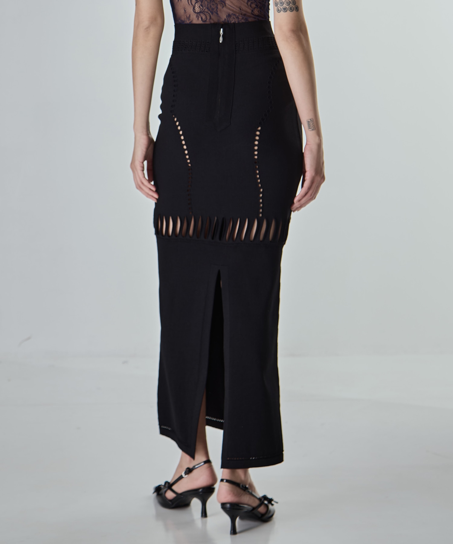 別注 MESH KNIT MAXI SKIRT FETICO