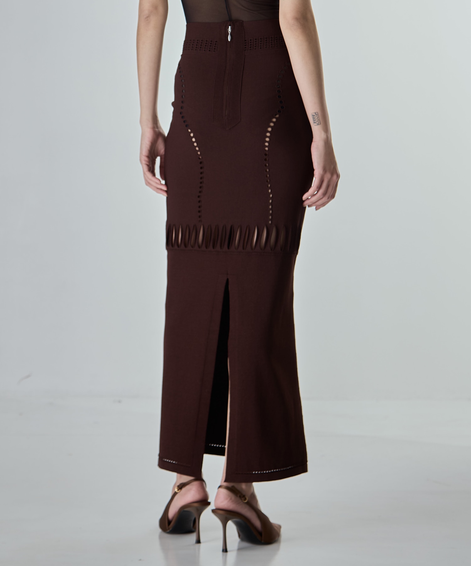 別注 MESH KNIT MAXI SKIRT FETICO