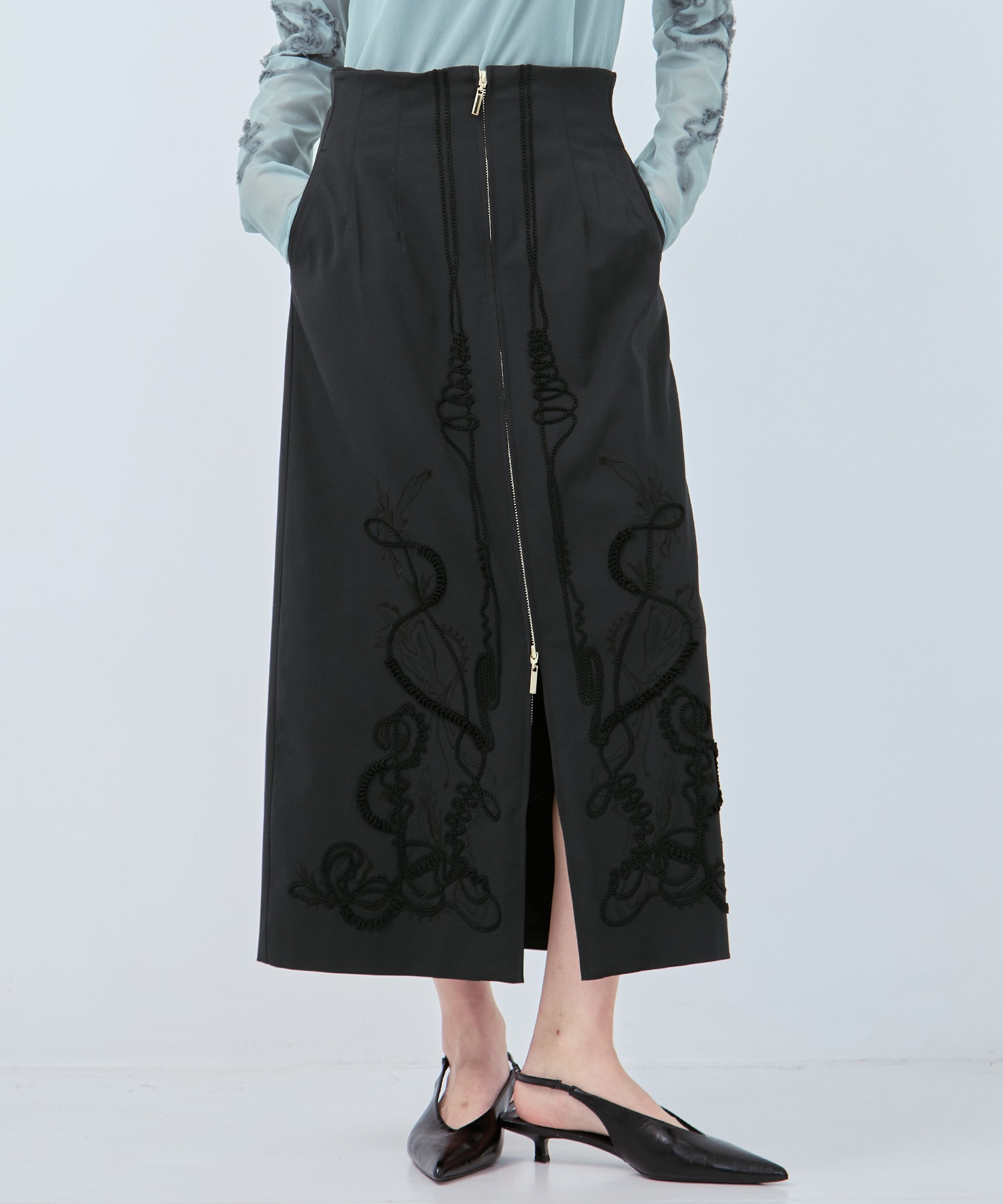 別注Cucurbita embroidered skirt MURRAL