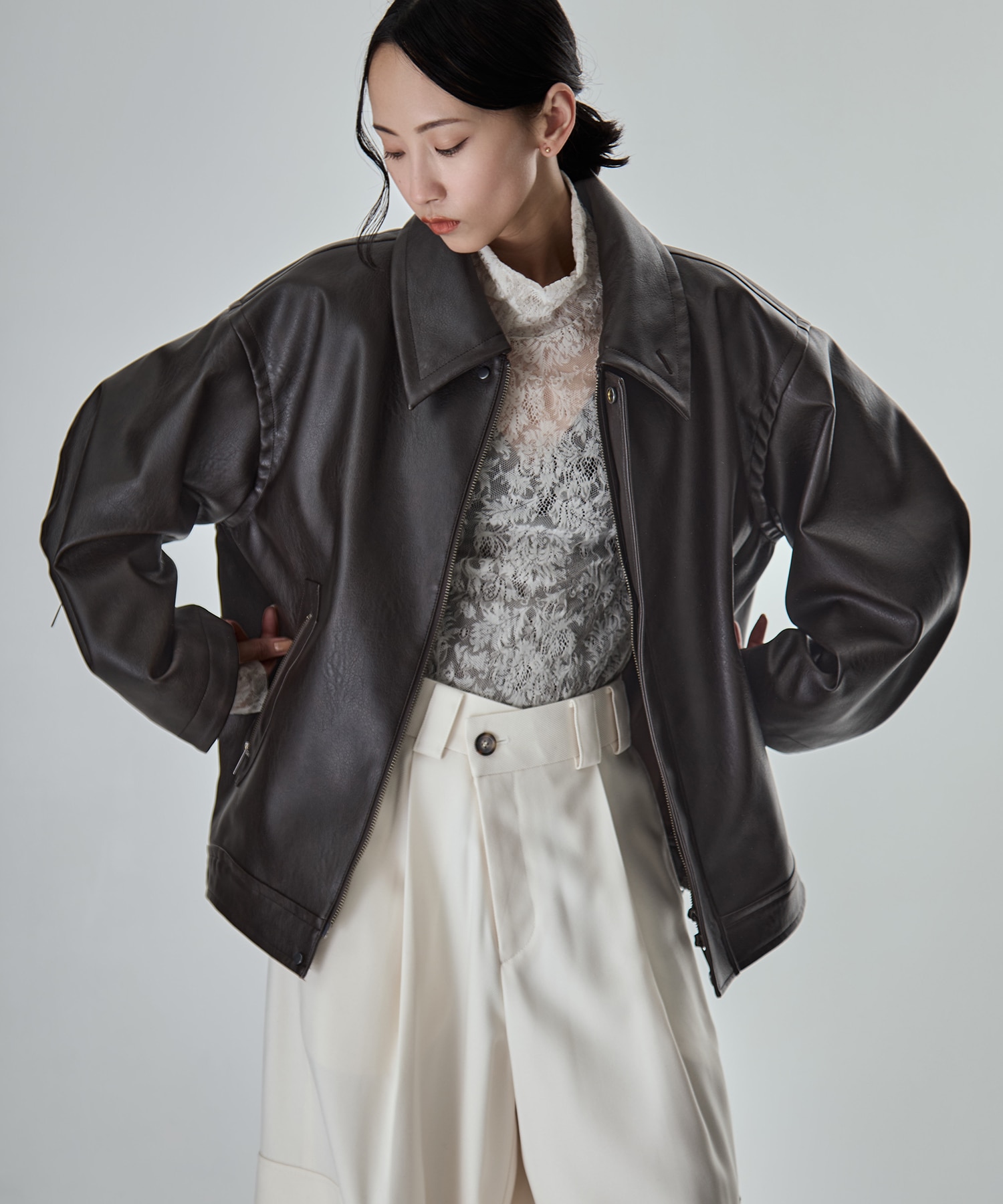 Vintage Leather Blouson STUDIOUS