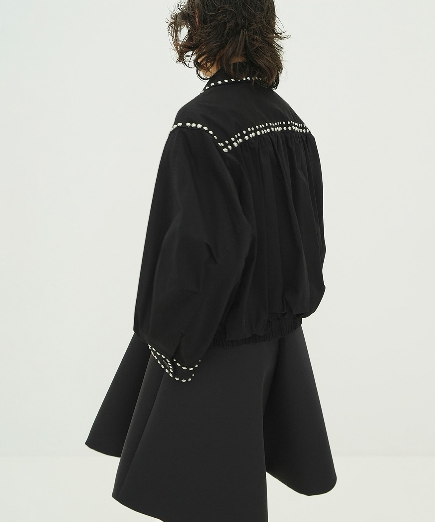 W COLOR STUDDED DRIZZLER JACKET CLANE