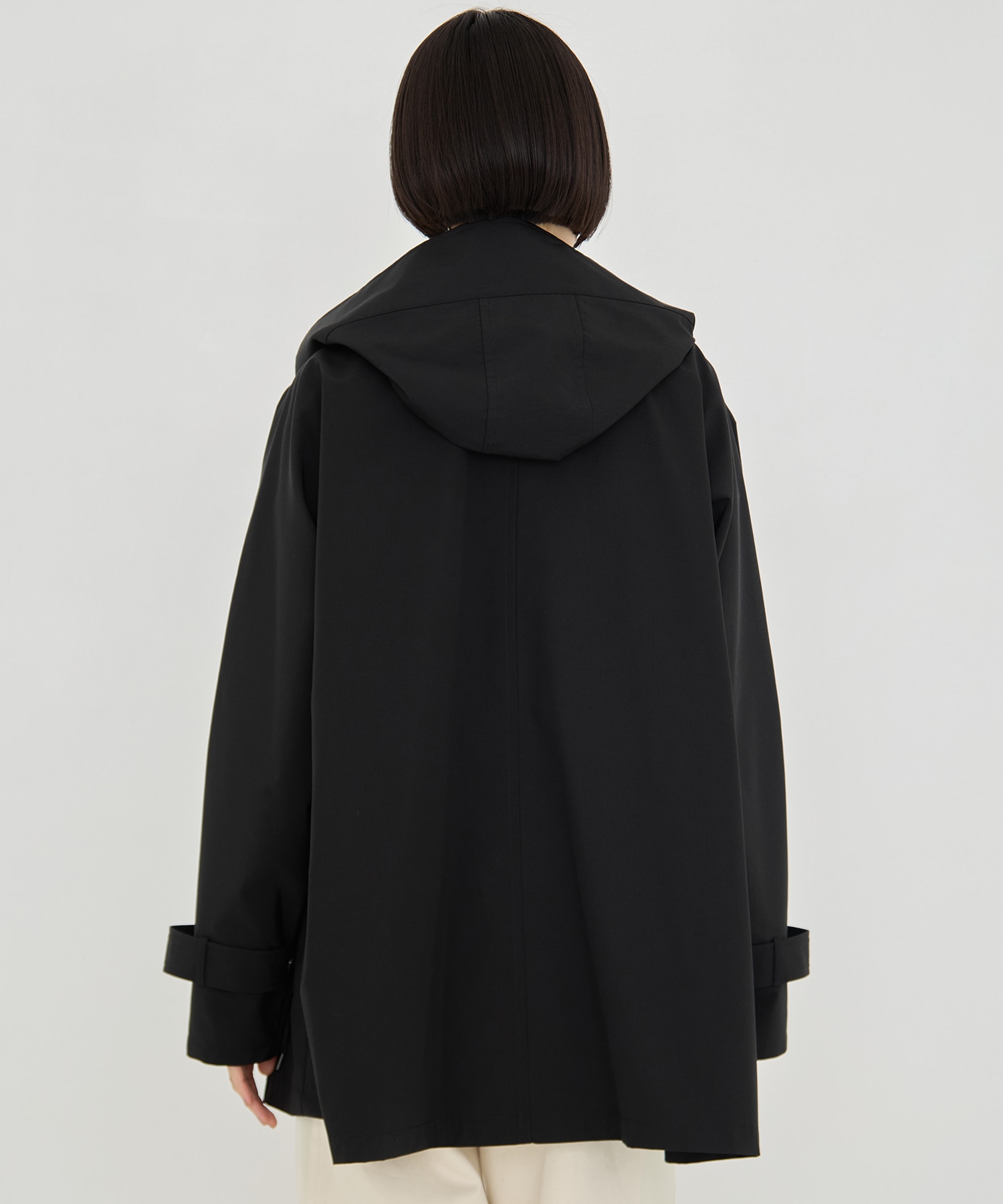 グログランスタンドカラーブルゾン VACHEMENT