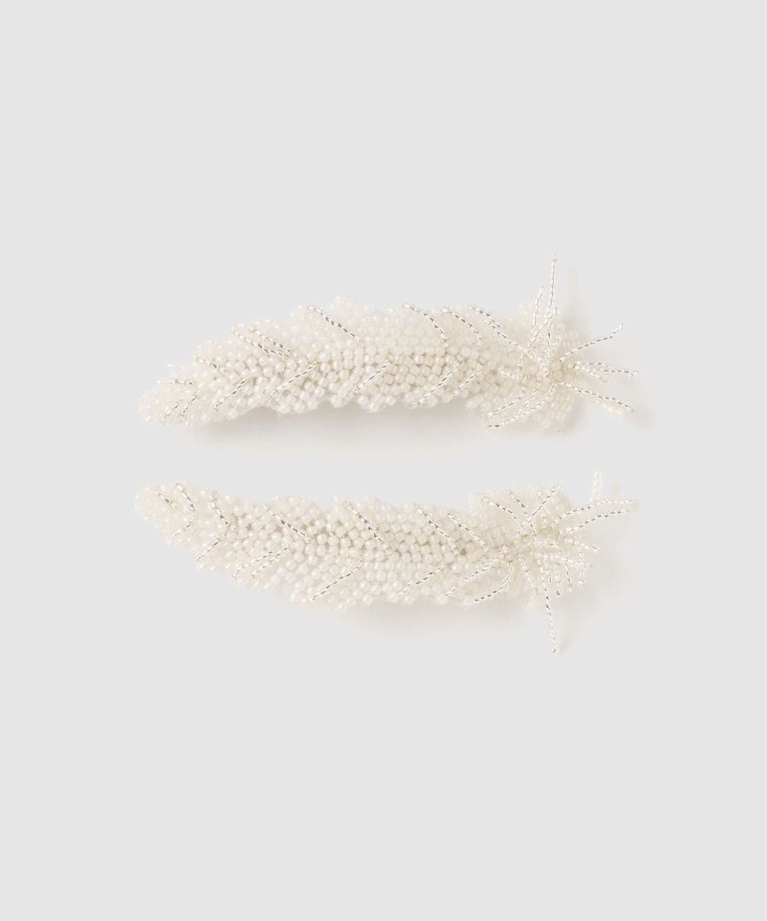 grand feather beads barrette right tanakadaisuke