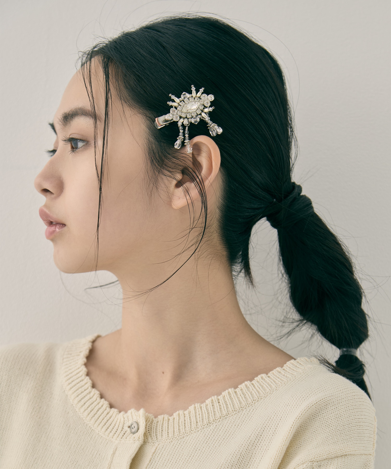 crystal hair clip left tanakadaisuke