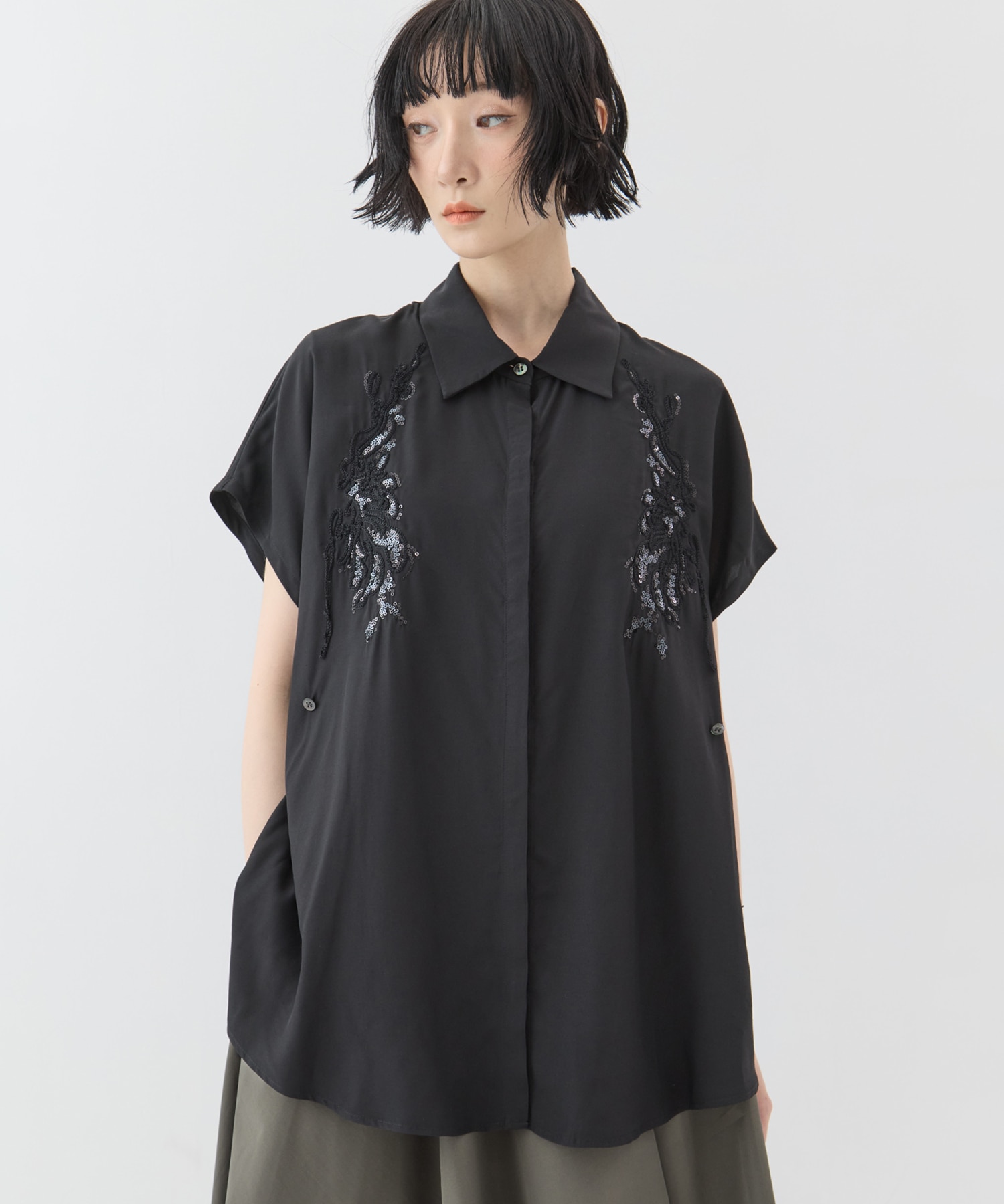 Veil embroidered shirt MURRAL
