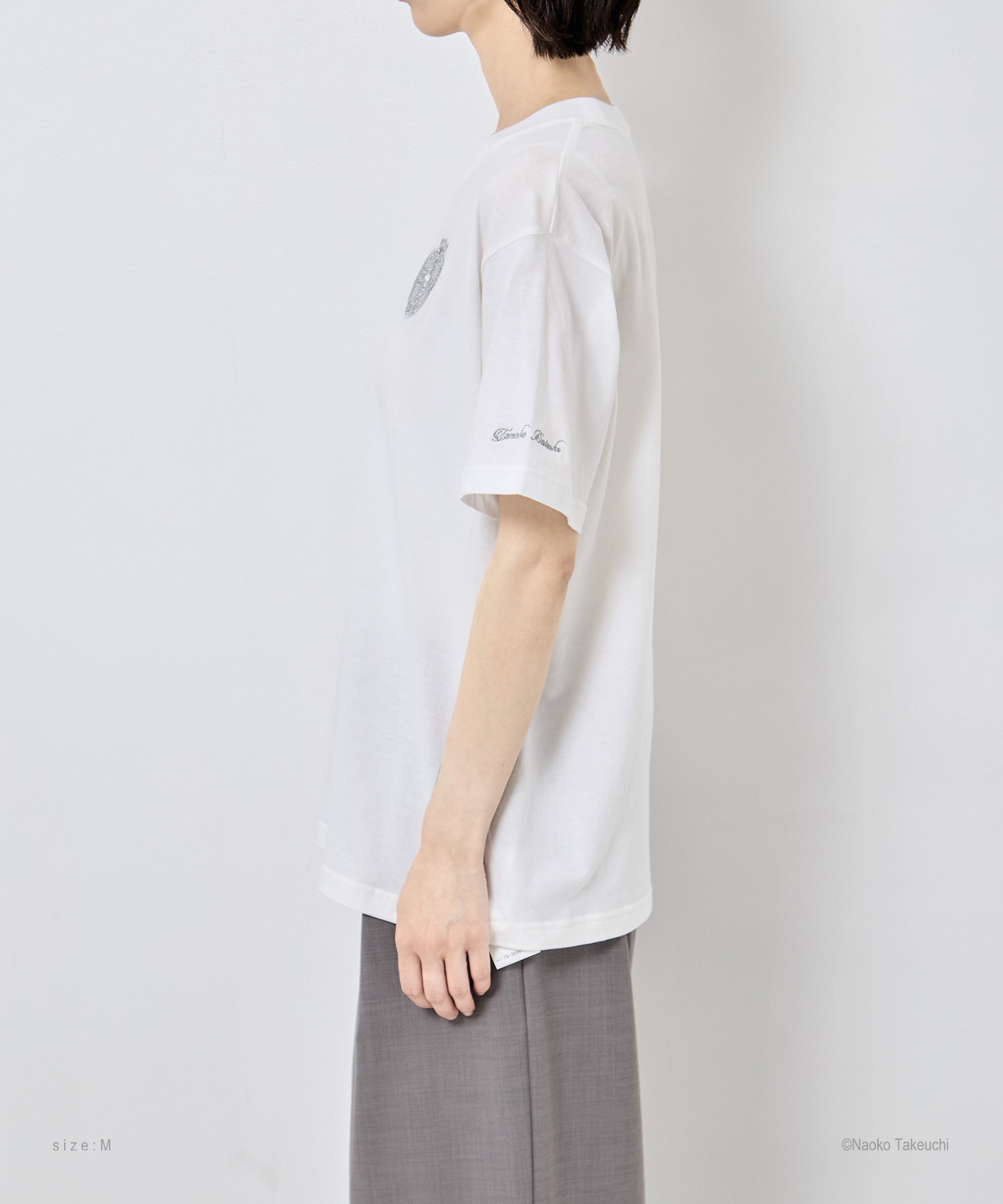 Cosmic Heart Compact T-shirt(S WHITE): tanakadaisuke: WOMENS