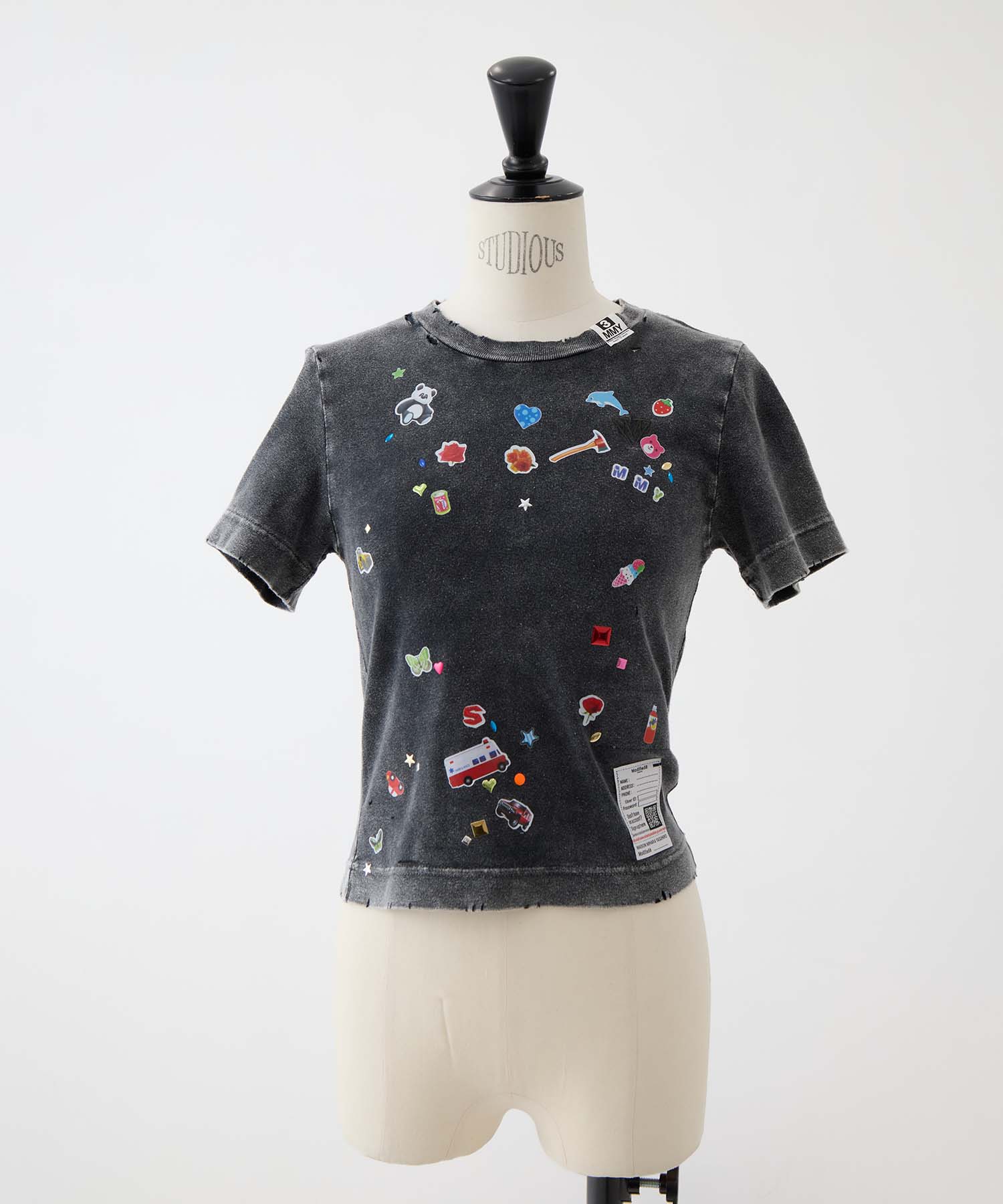 BLEACHED KIDS STICKER MINI TEE Maison MIHARA YASUHIRO