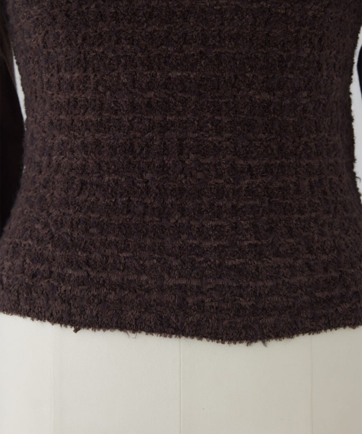 Tweed docking knit tops RIM.ARK