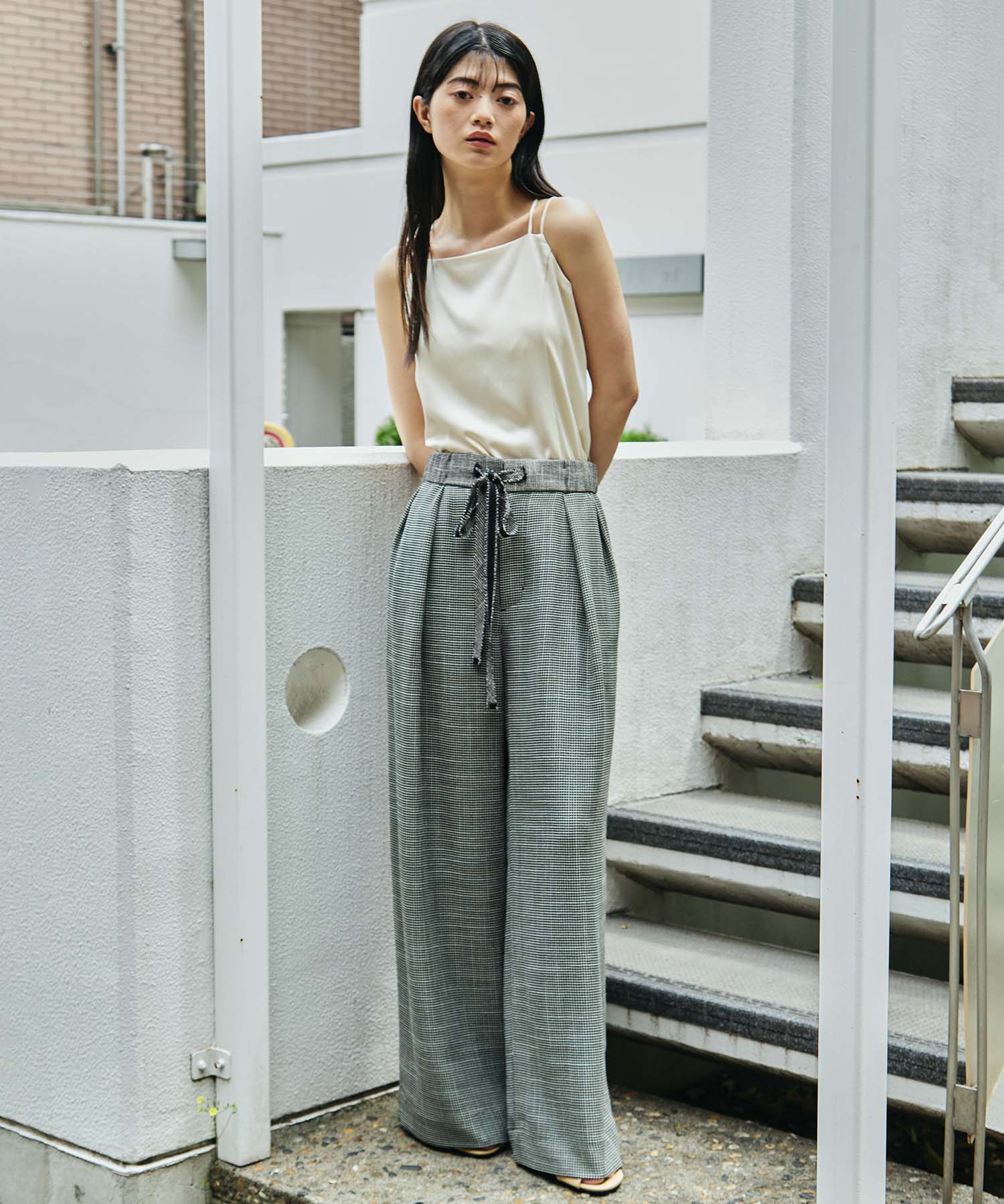 Washable Mesh Relax Trousers STUDIOUS