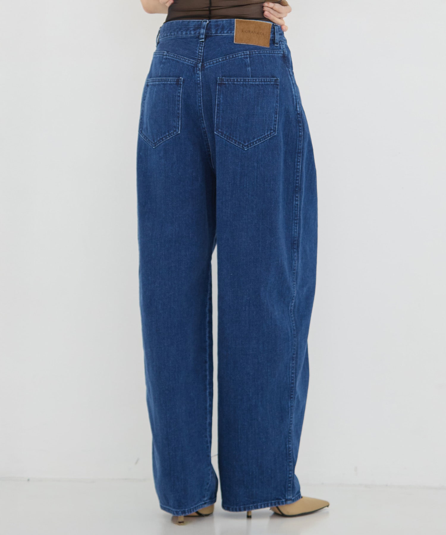 Miriam panel denim pants AKIRANAKA