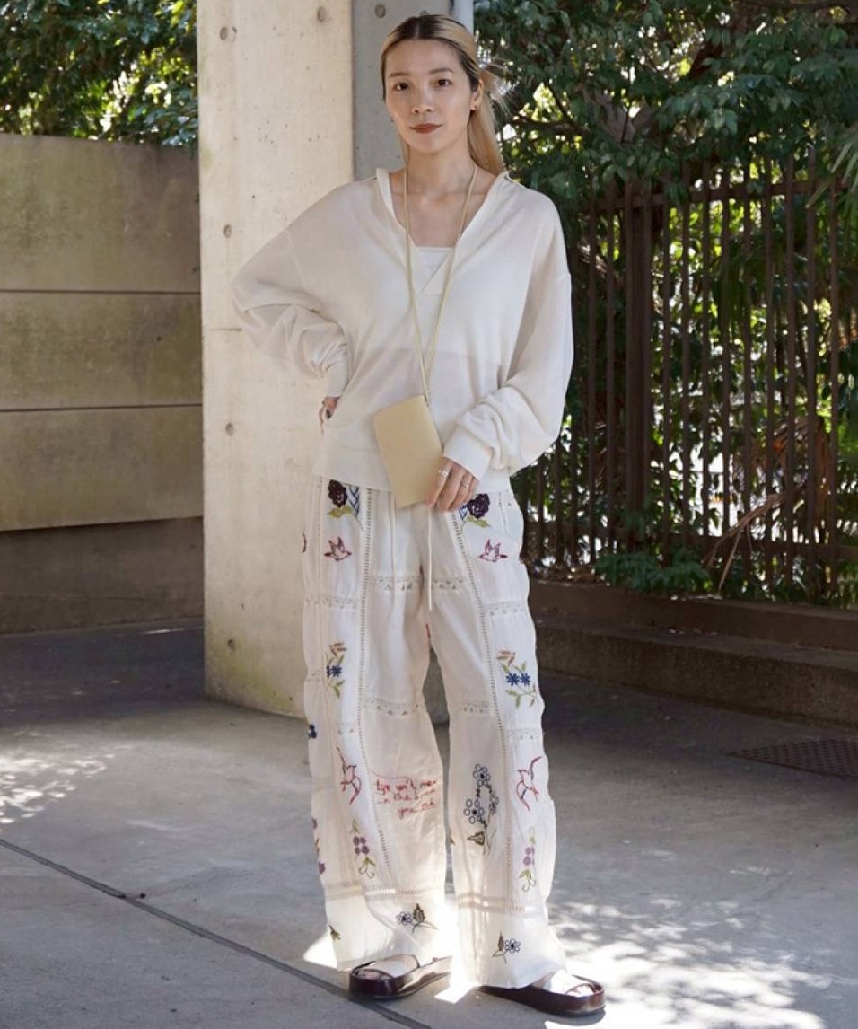 Embroidery Patchwork Trousers TODAYFUL