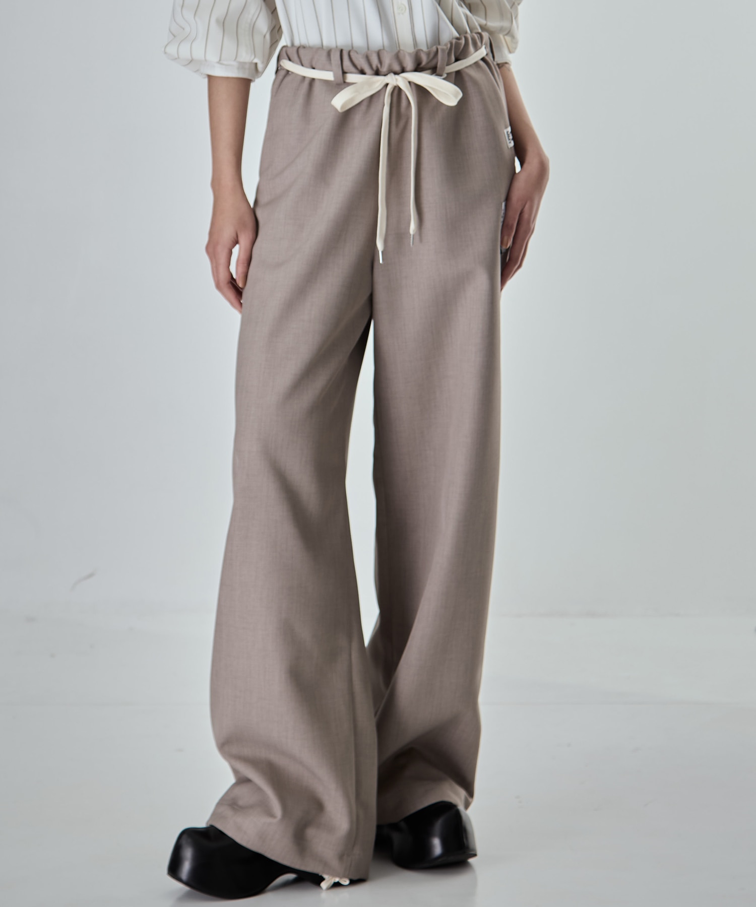 WOOLY TEXTURE EASY TROUSERS Maison MIHARA YASUHIRO