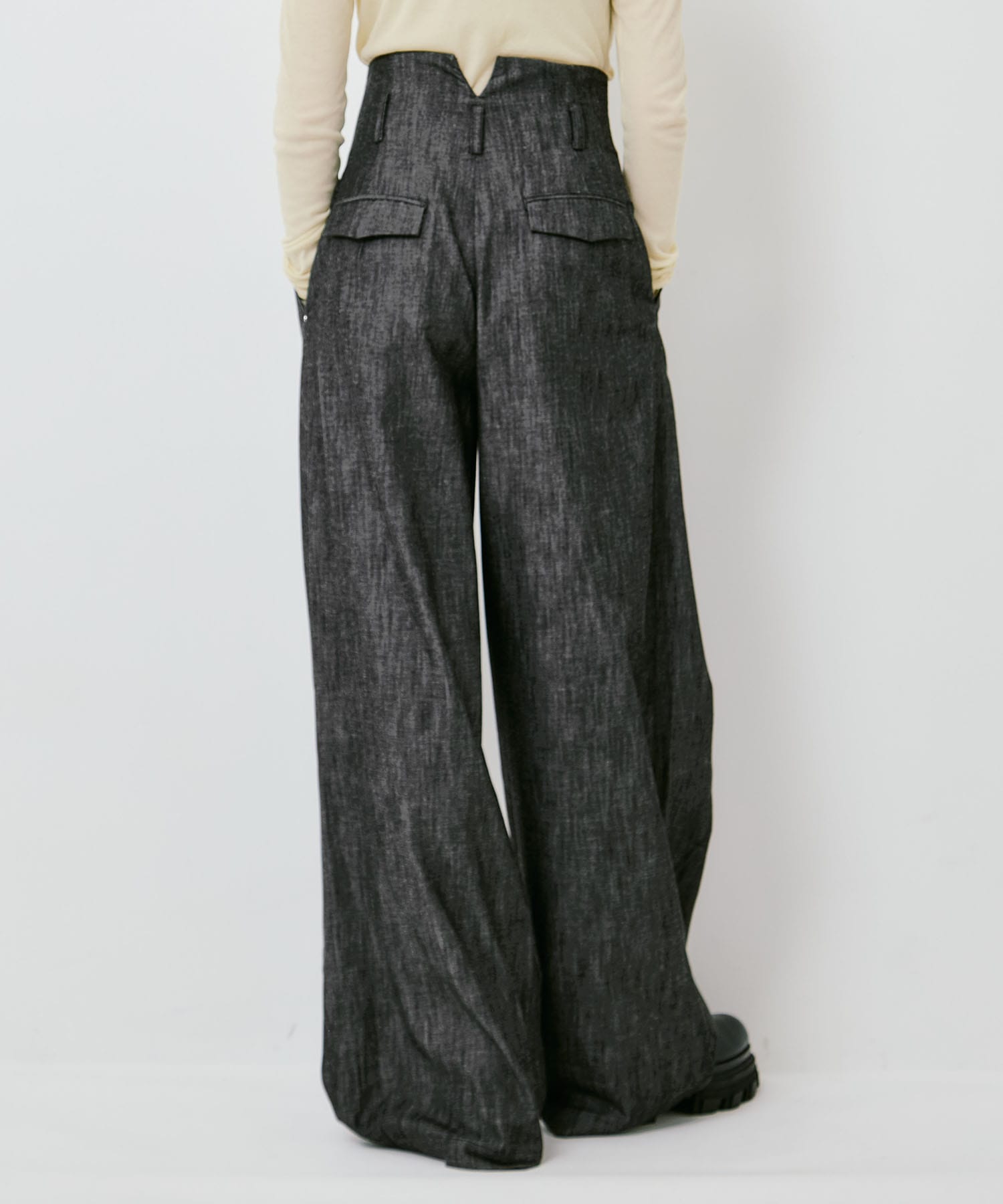 DENIM WIDE PANTS IHNN