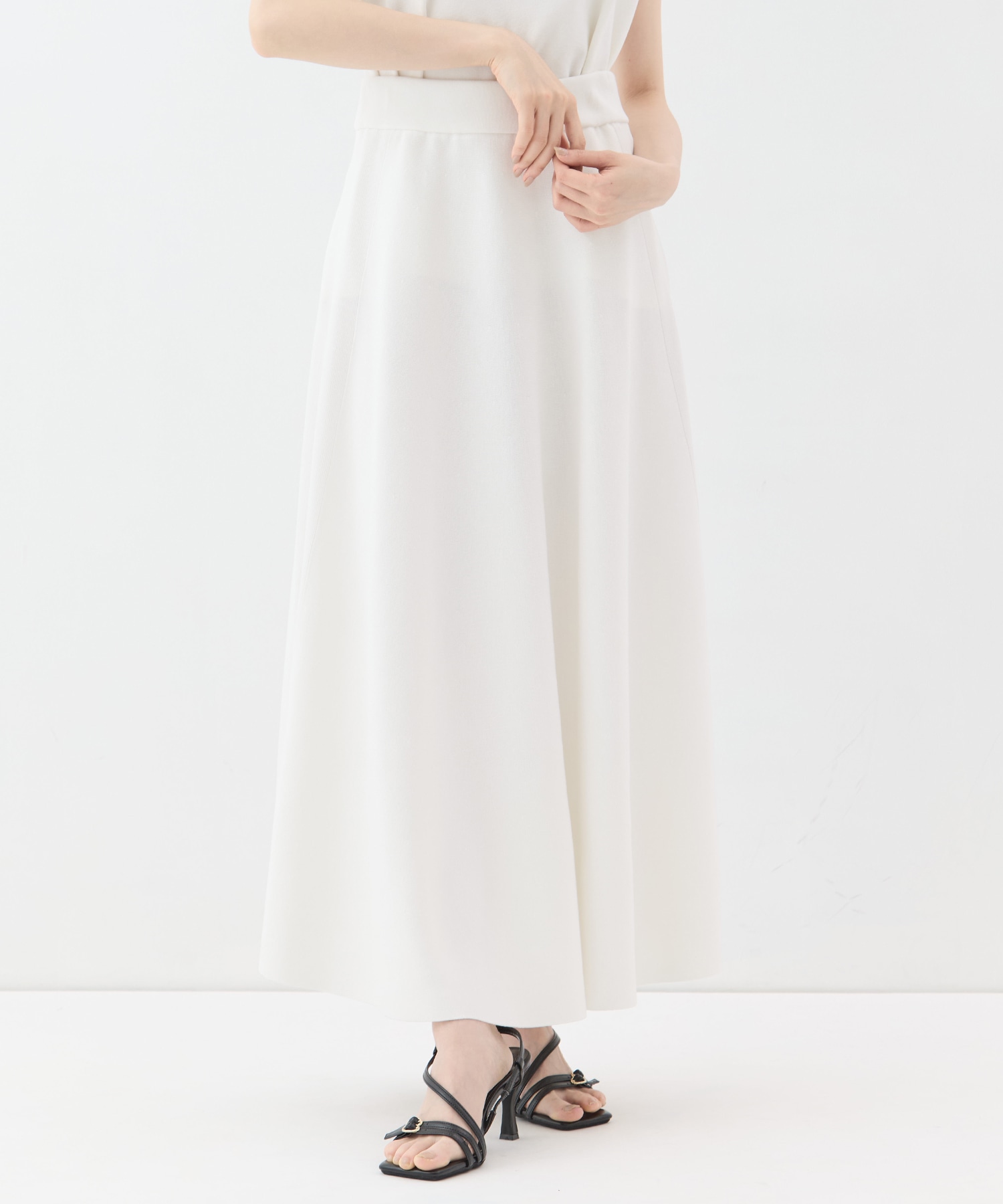 別注knit long flare skirt WRAPINKNOT