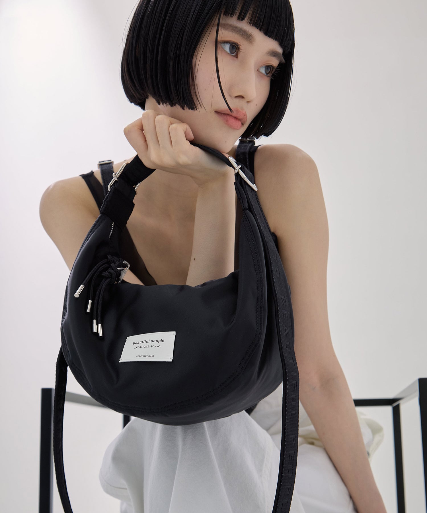 別注nylon moon shoulder bag beautiful people