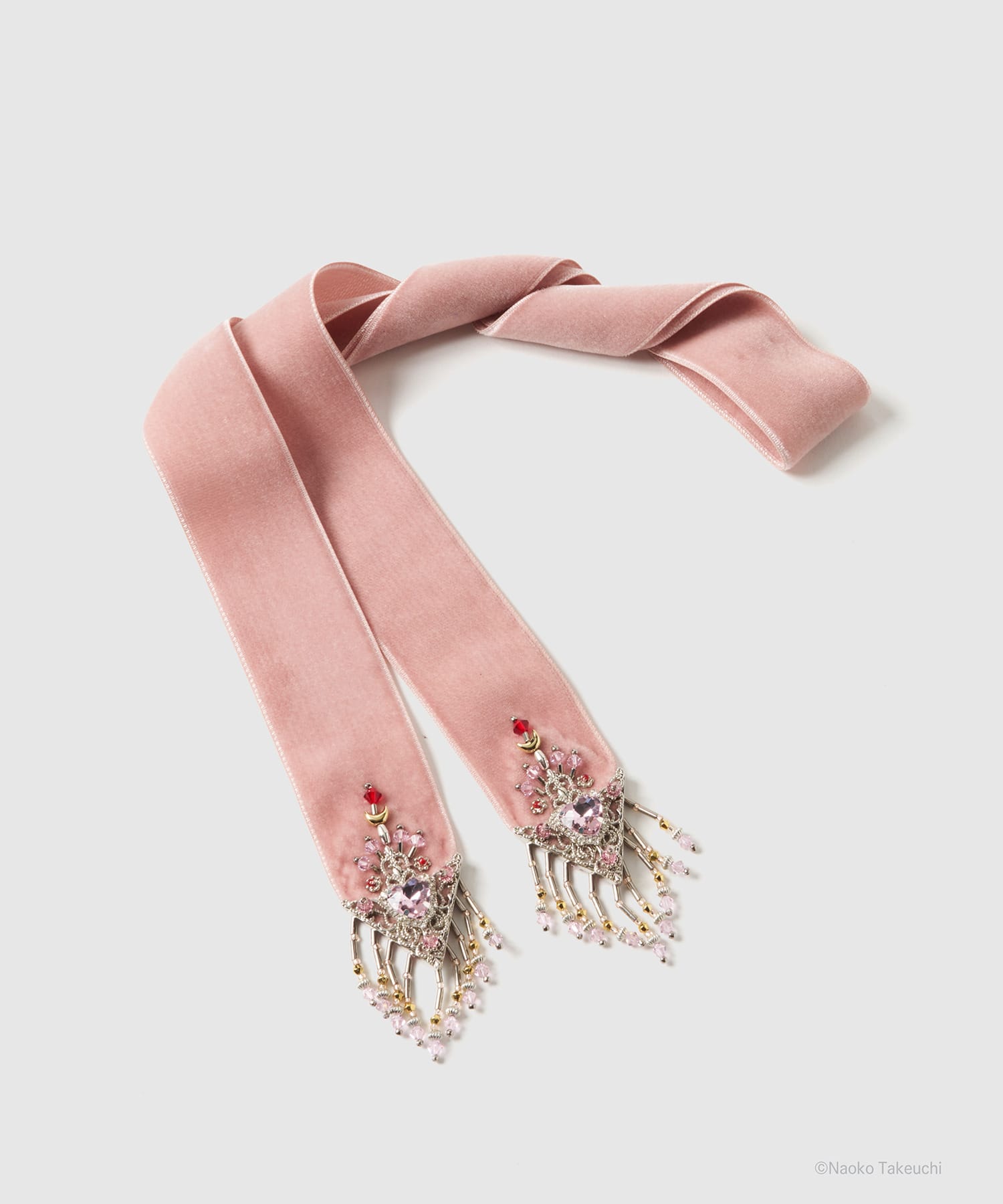 Sailor Chibi Moon crystal silver tip velvet long ribbon tanakadaisuke