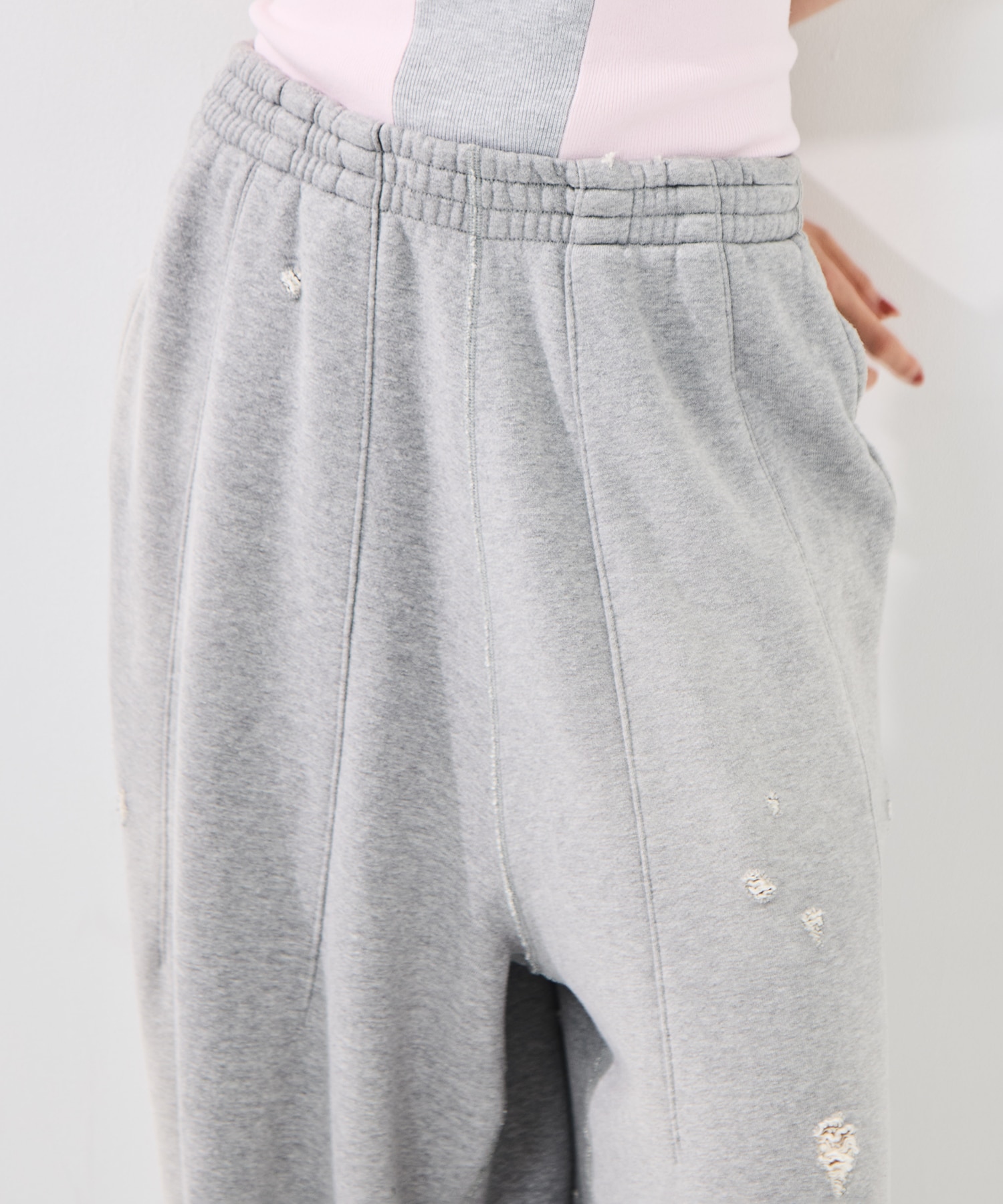 Deconstructed H.D Sweat Pants Needles