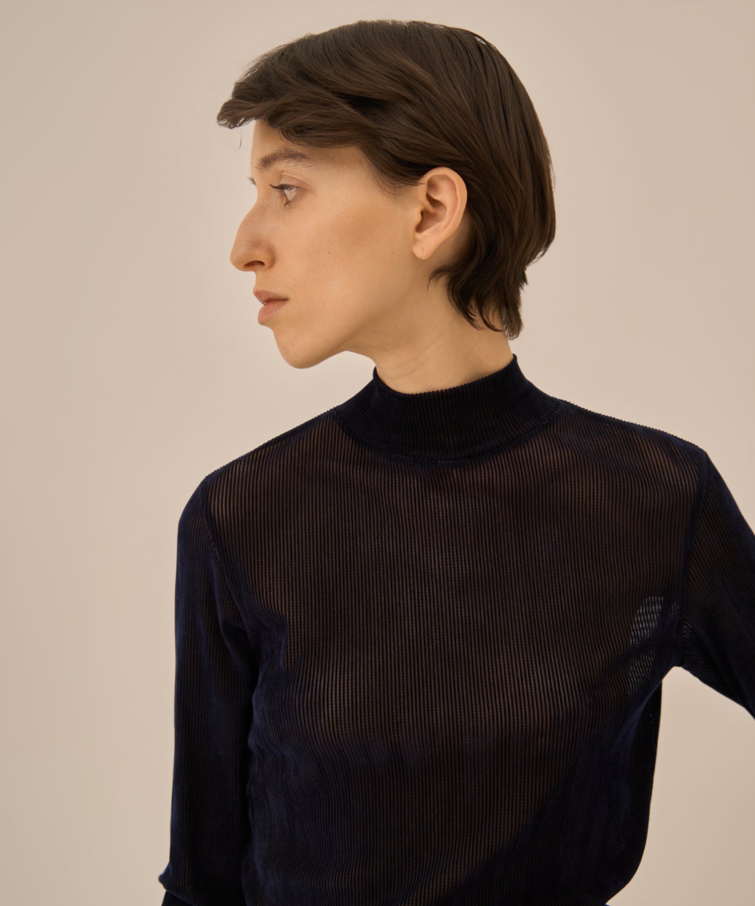 Claudia tie jersey pullover AKIRANAKA