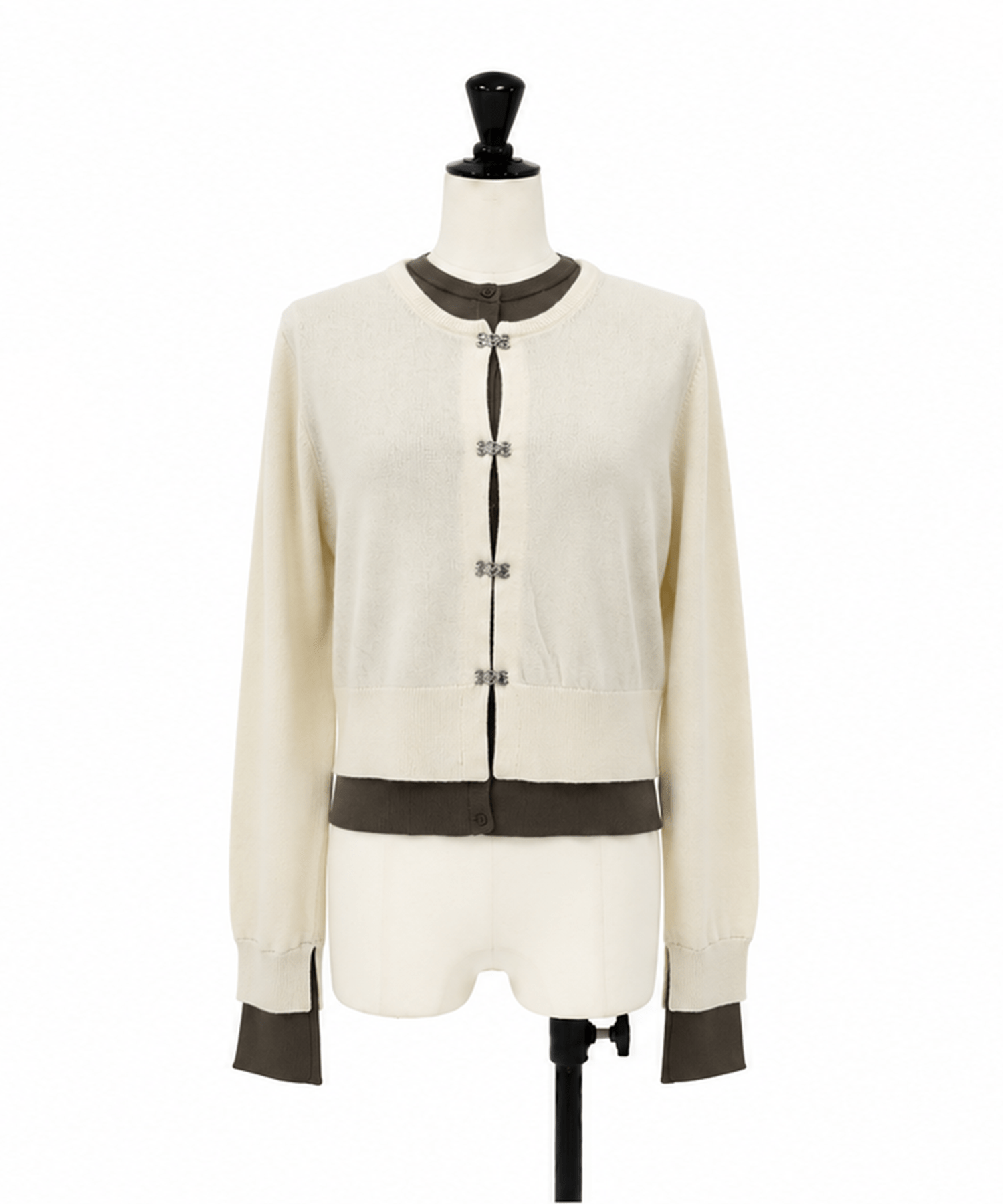 Double Layer Knit Cardigan STUDIOUS