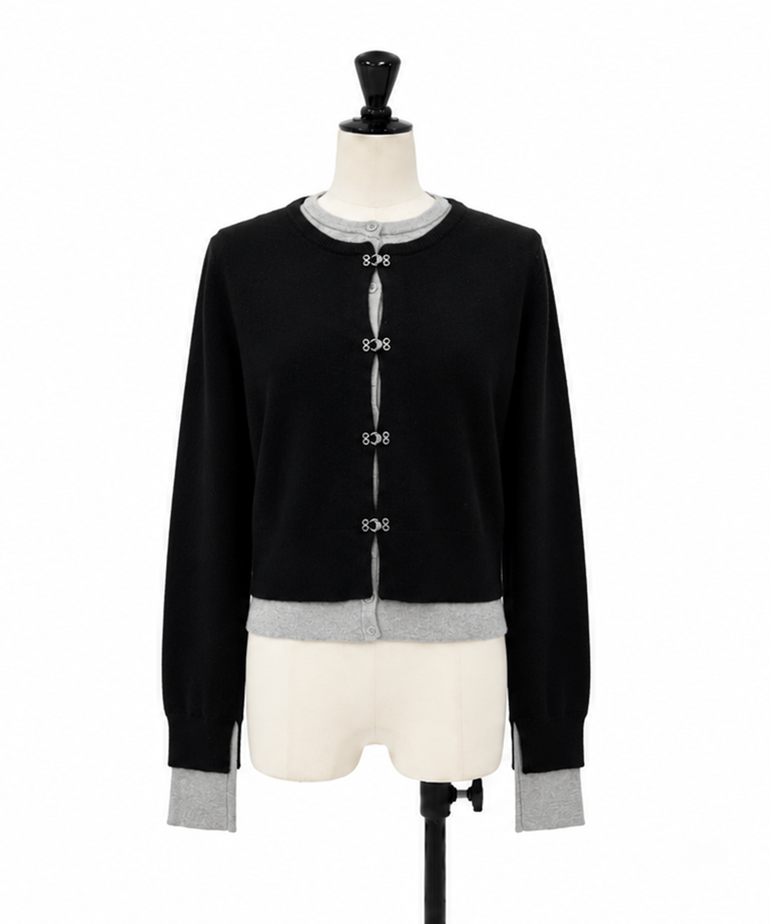 Double Layer Knit Cardigan STUDIOUS