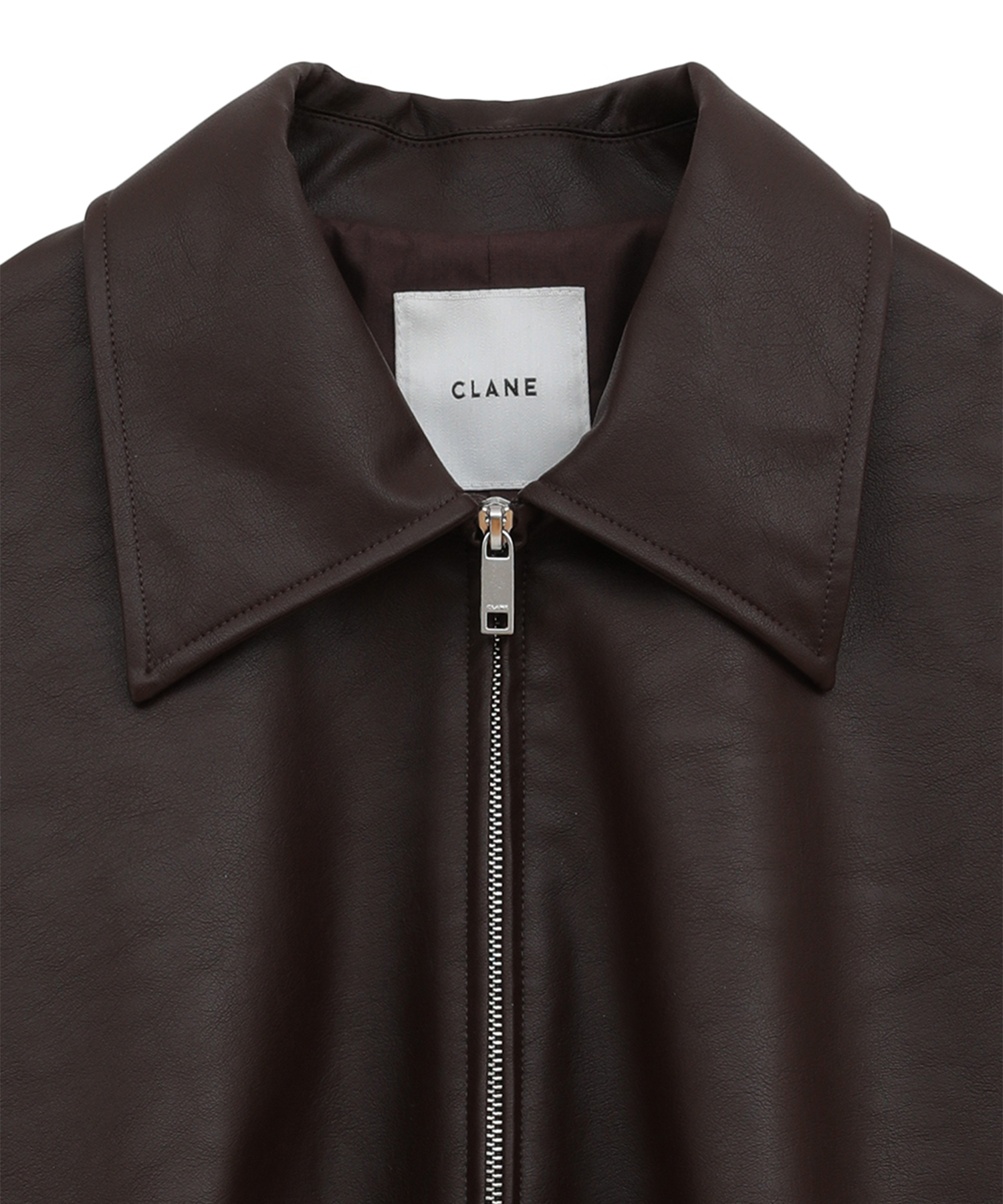 別注 FAKE LEATHER BALLOON JACKET CLANE