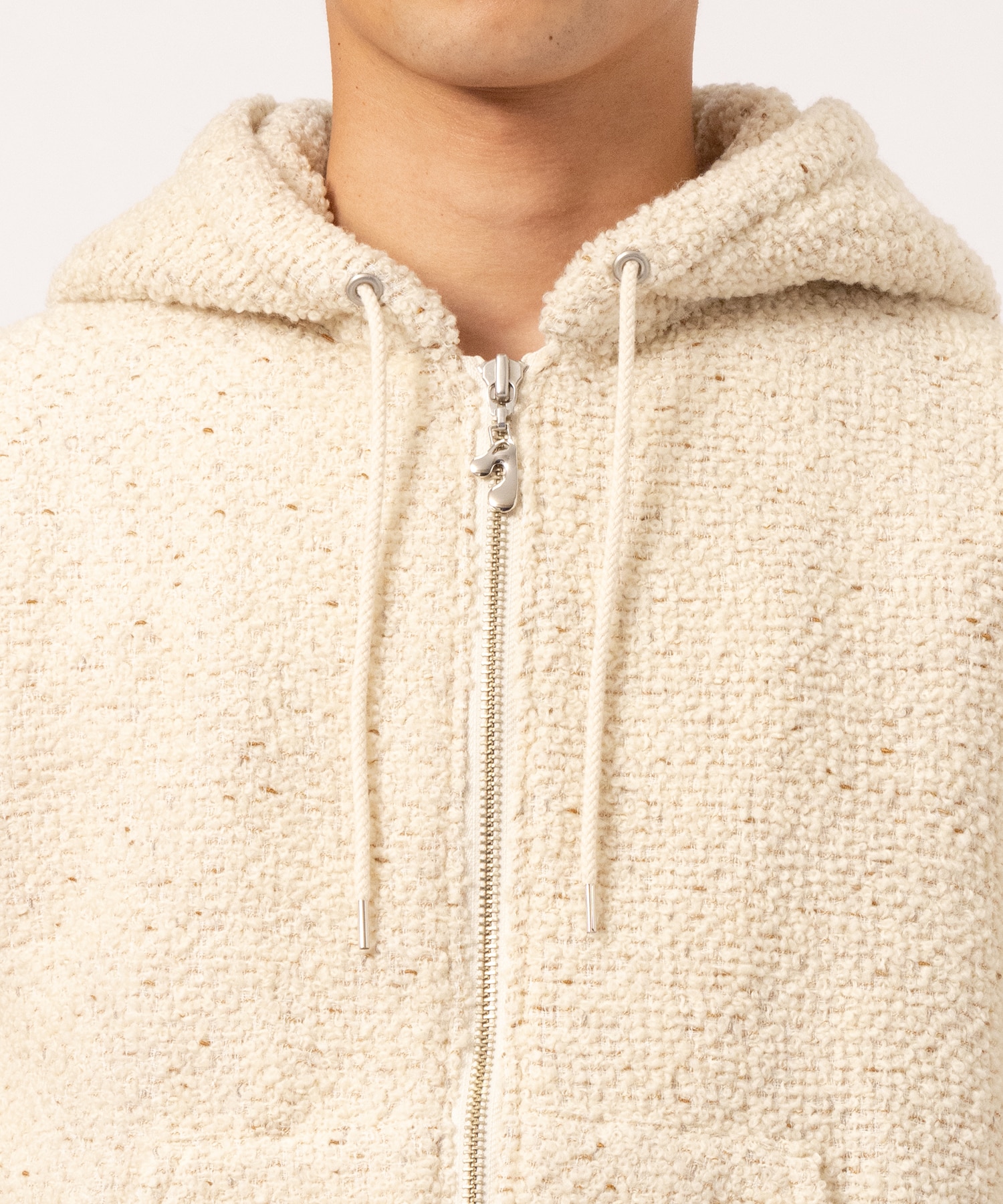 TWEED ZIP HOODIE JieDa