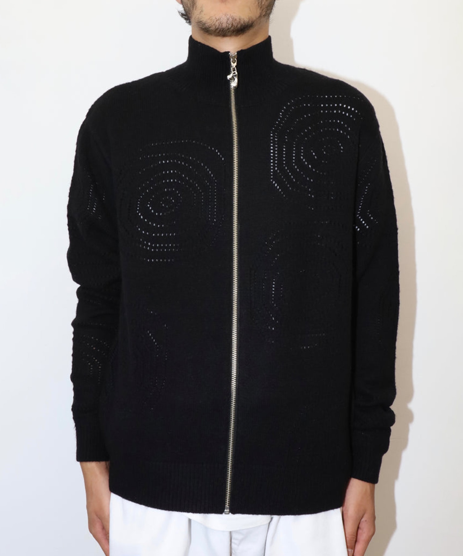 RIPPLES ZIP UP KNIT JieDa