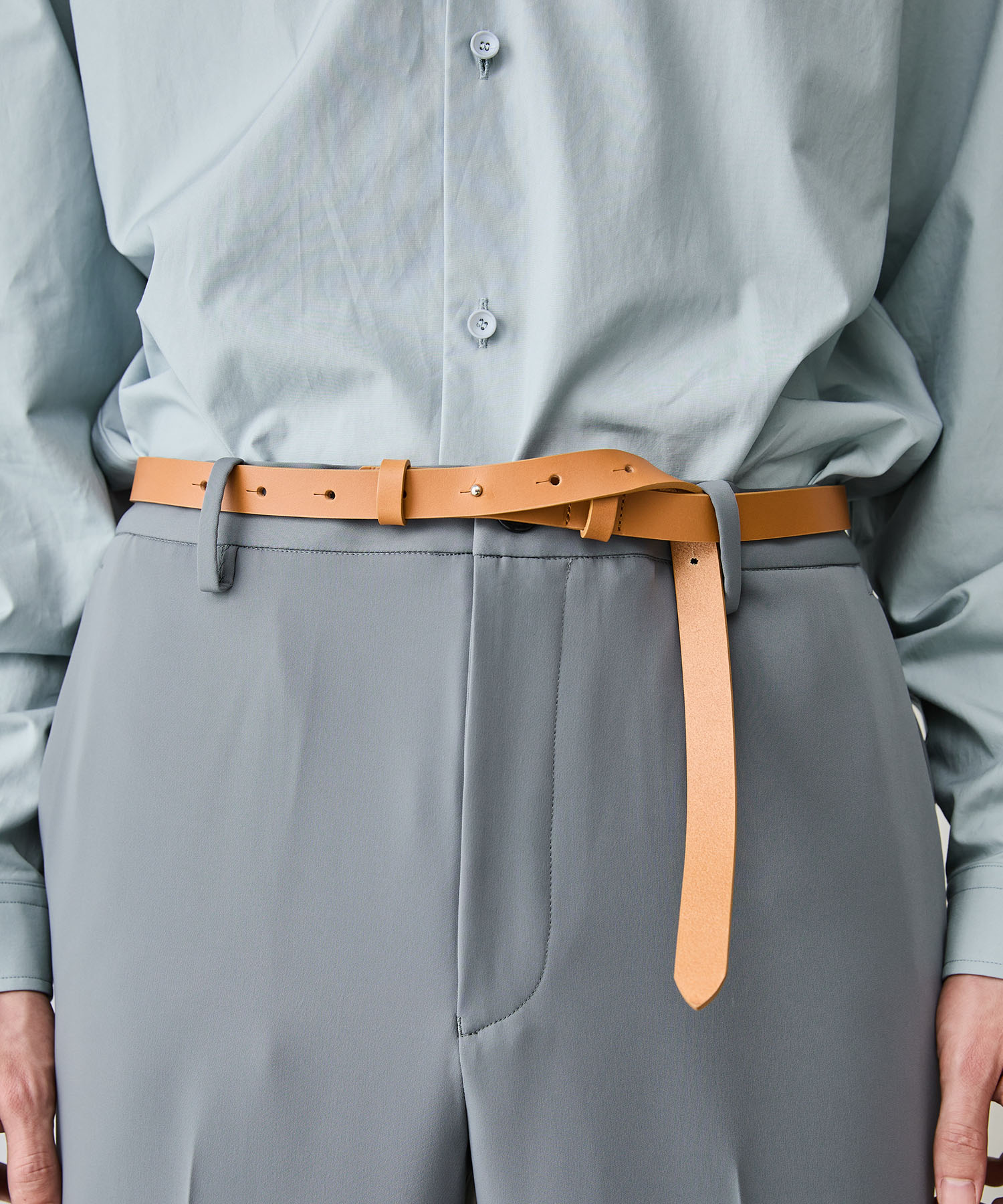 BUCKLE LESS BELT(FREE BEIGE): BESPOKE TOKYO: MENS｜ STUDIOUS