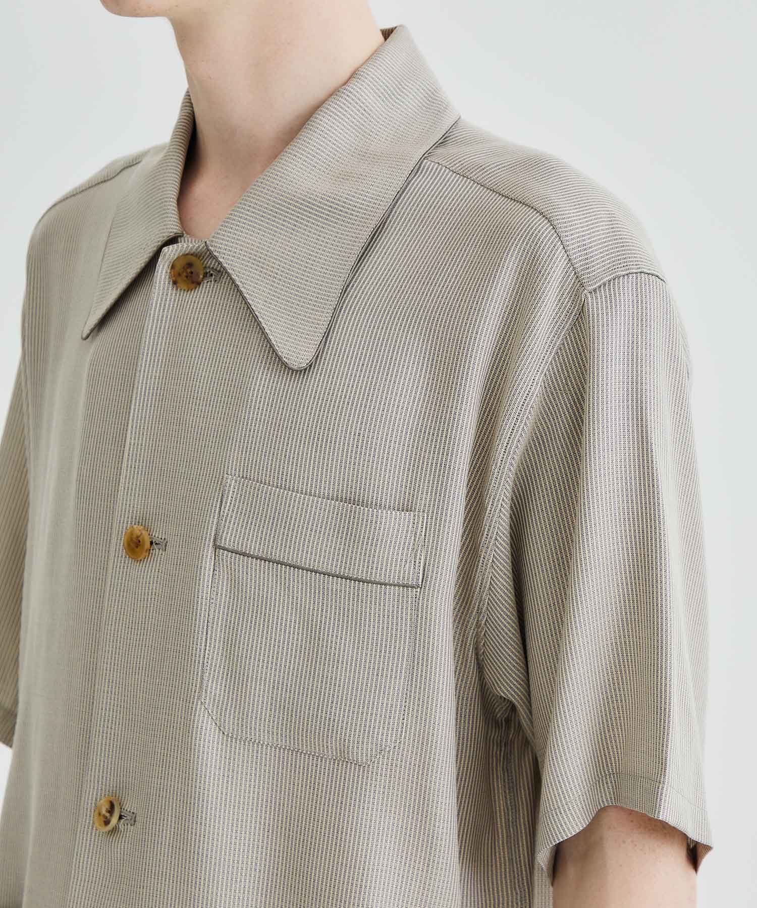 Dobby Weave Short Sleeve Shirt MATSUFUJI
