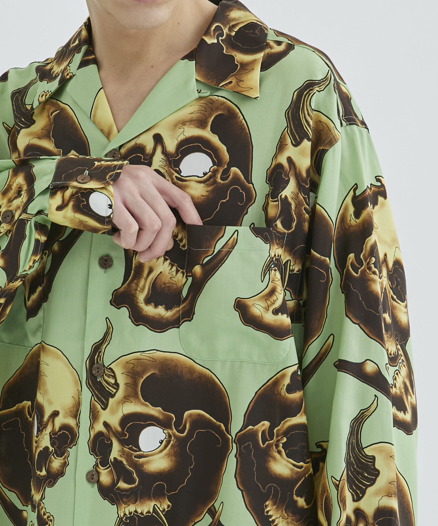 56 TATTOO STUDIO / HAWAIIAN SHIRT L/S WACKO MARIA