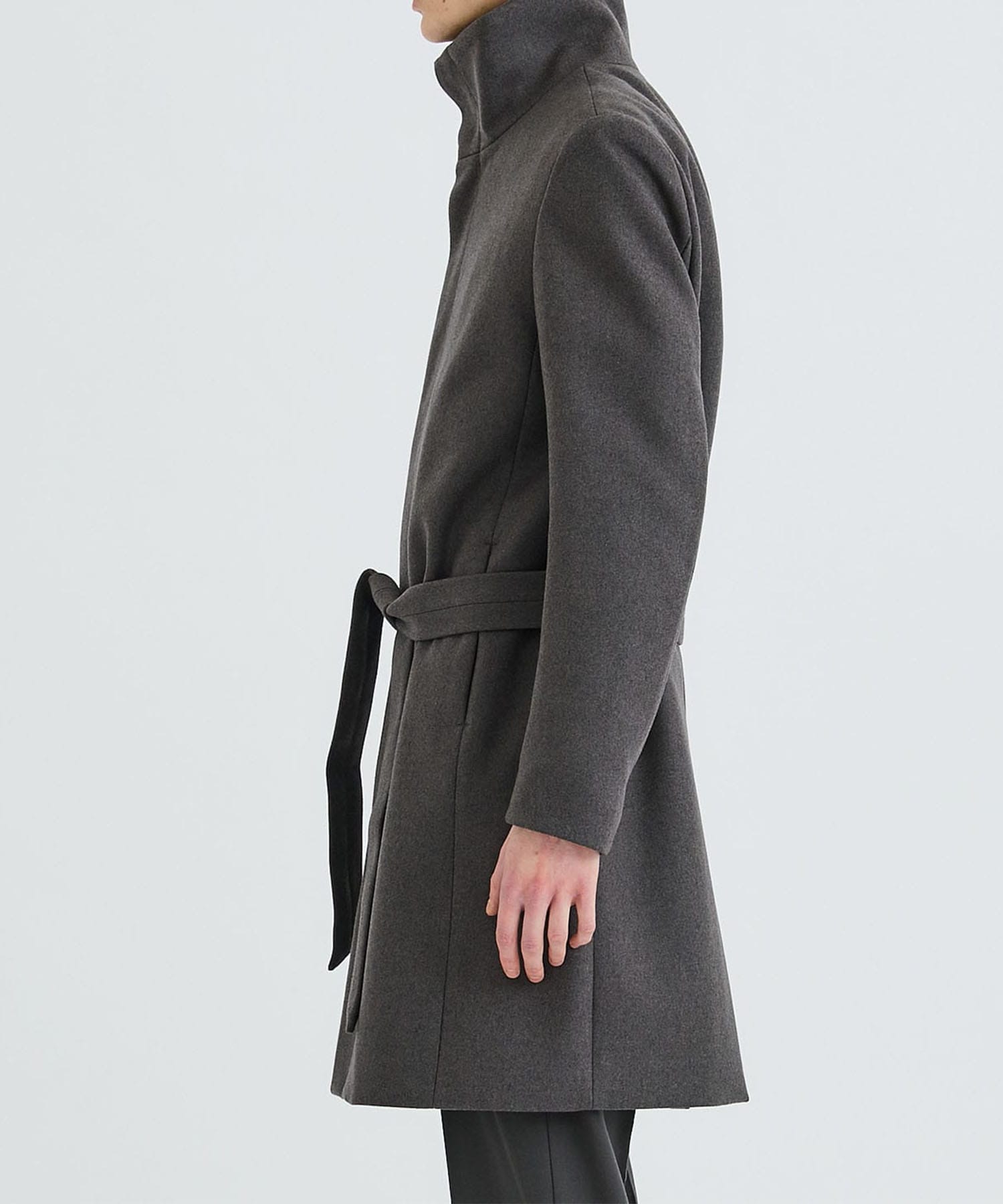 別注〉WOOL CASHMERE STAND COLLAR COAT |ATTACHMENT