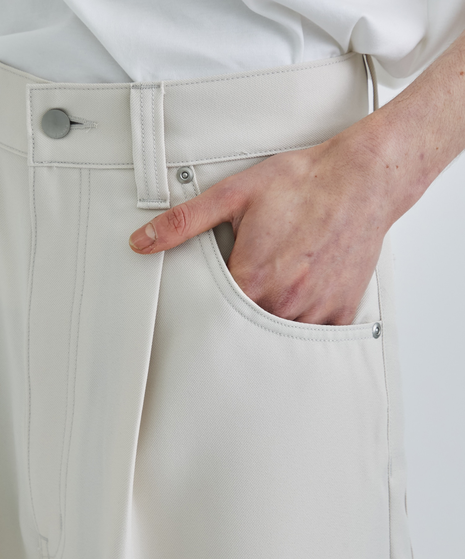 WIDE ONE TUCK STRAIGHT PANTS | JieDa